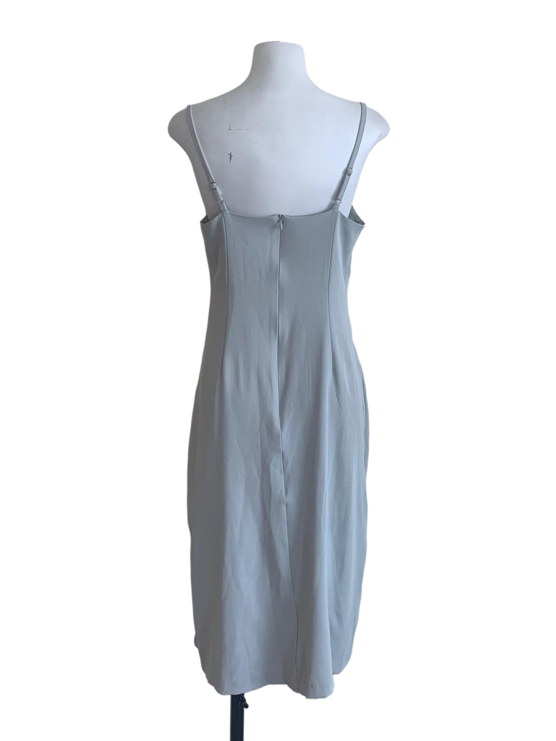 Slate Blue Slip Dress