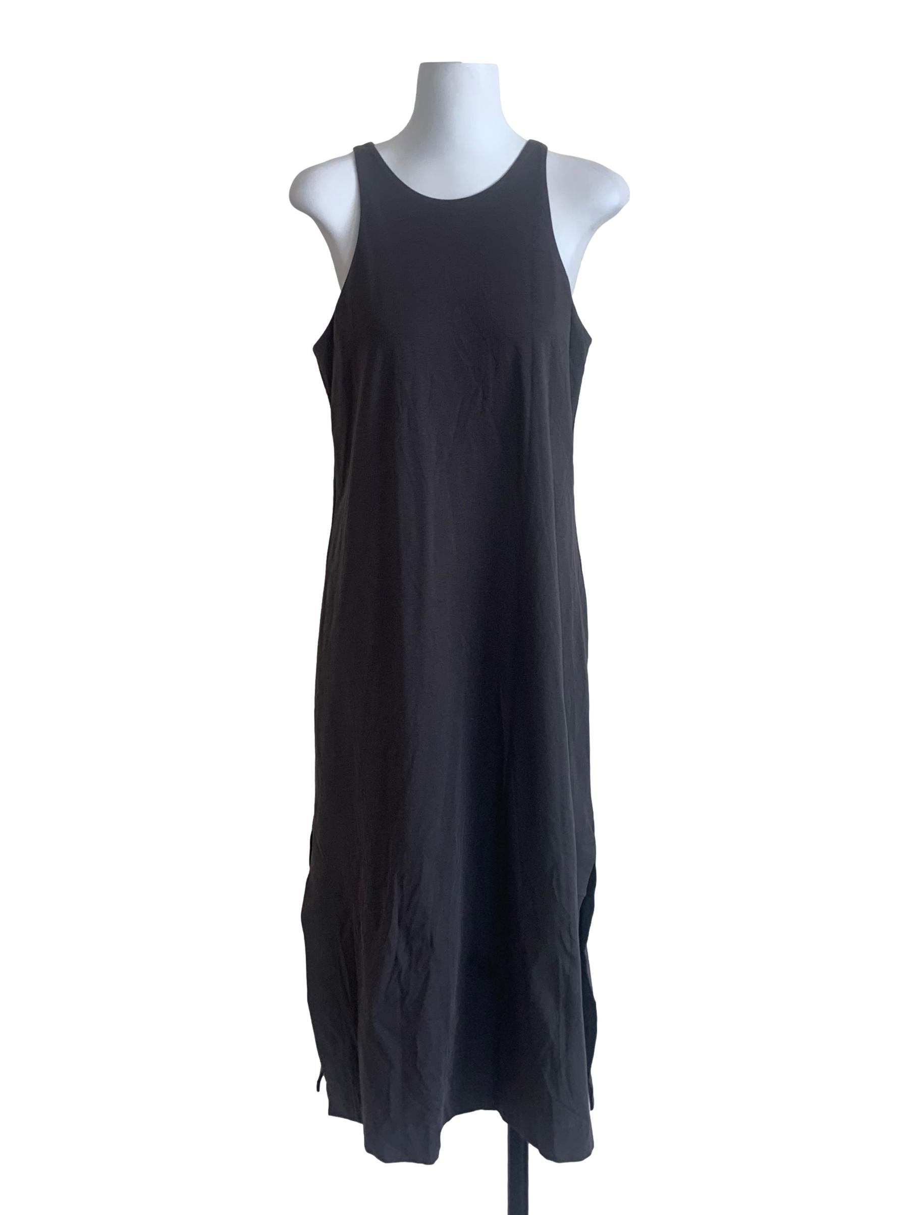 Iron Grey Round Neck Tunic Dress