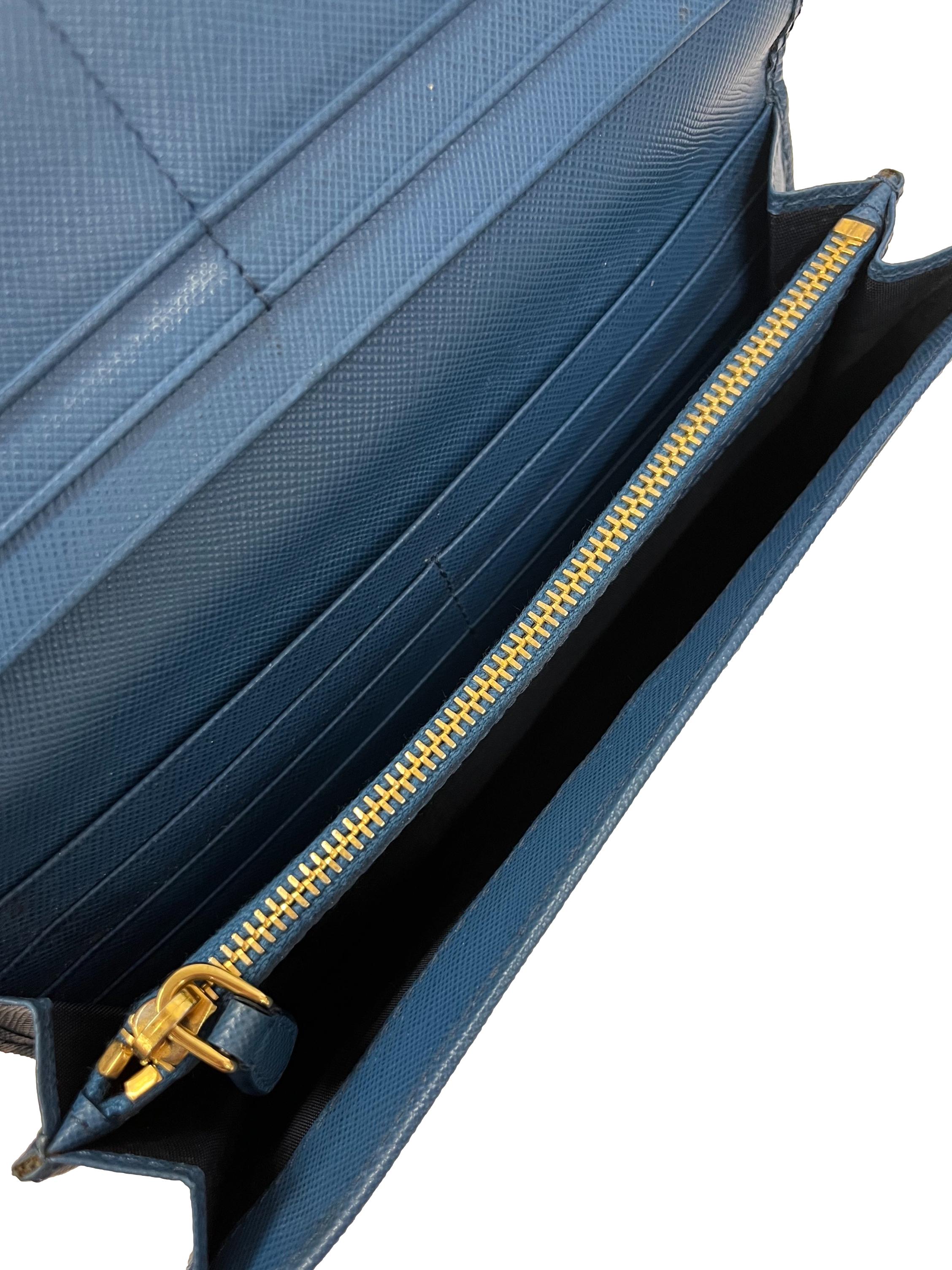 Aegean Blue Long Wallet