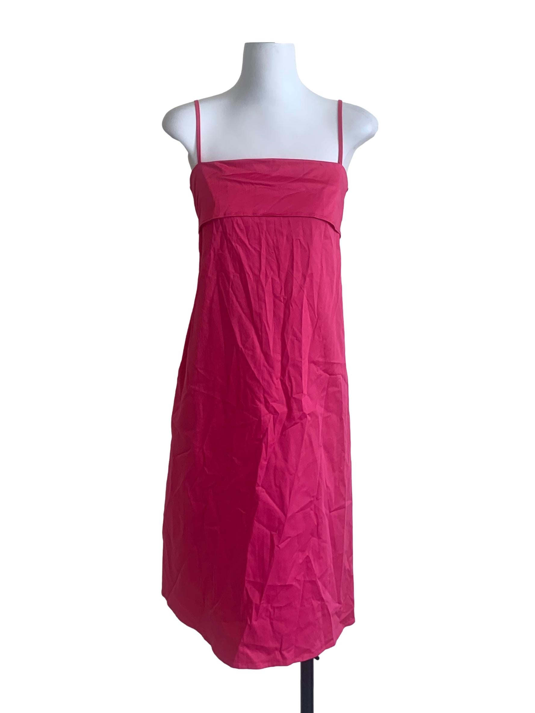 Fuschia Pink Spaghetti Strap Dress