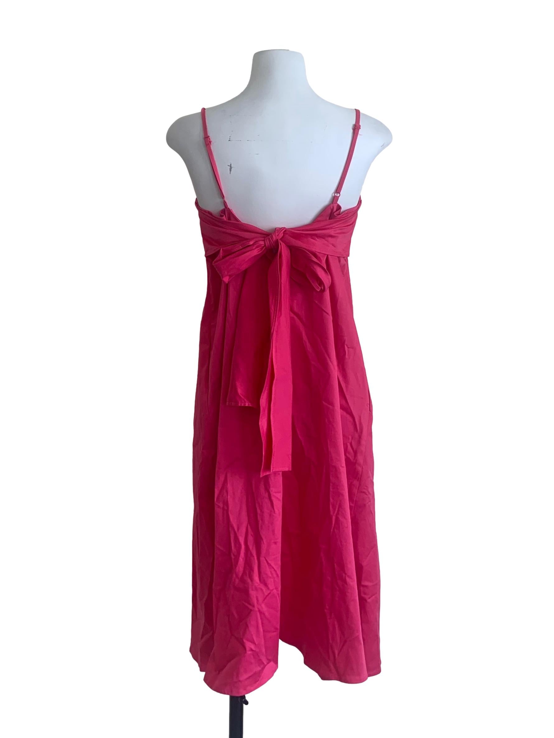 Fuschia Pink Spaghetti Strap Dress