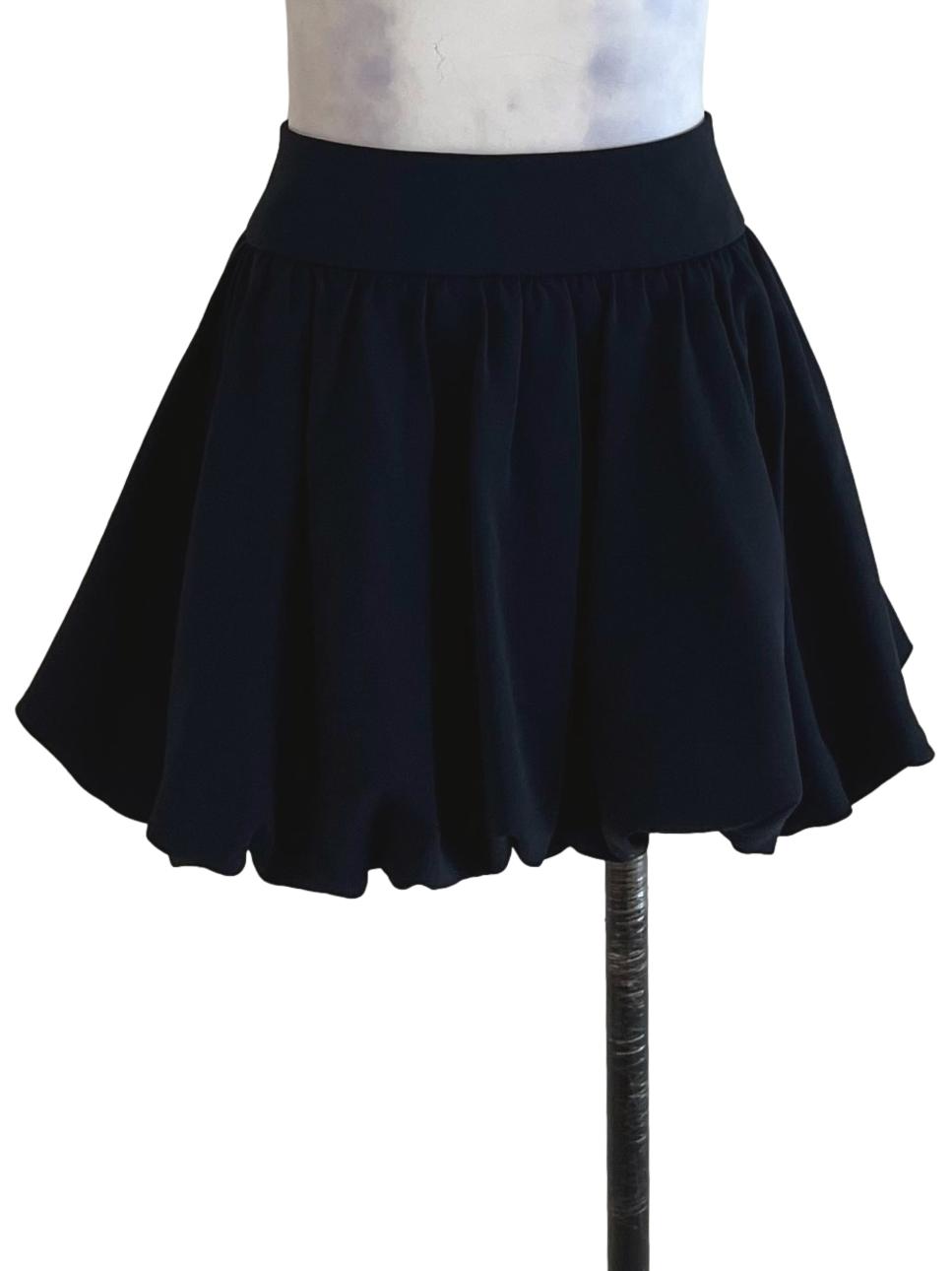Navy Blue High-Waisted Mini Skirt