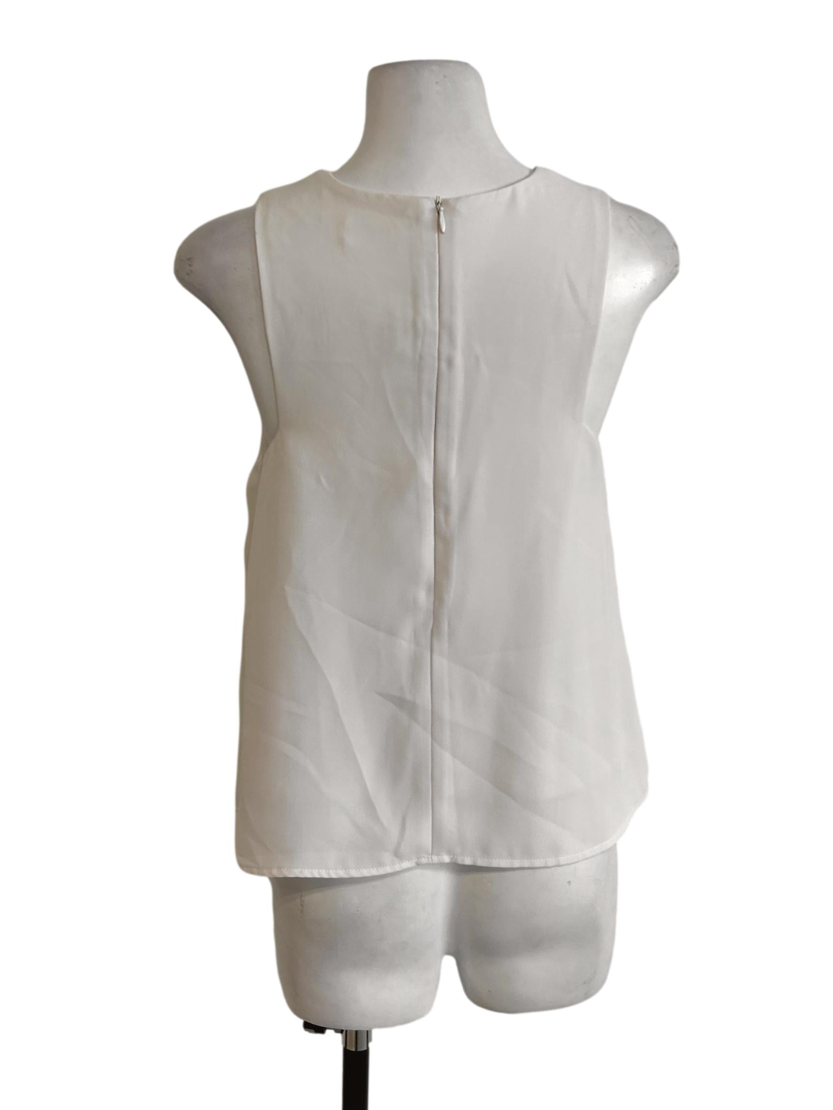 Porcelain White Sleeveless Top