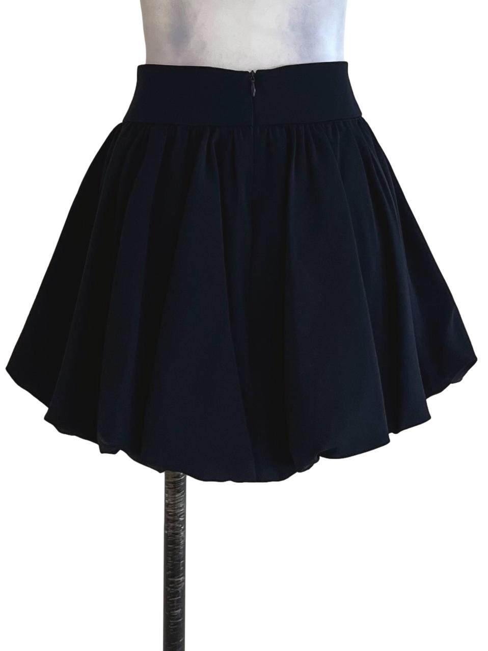 Navy Blue High-Waisted Mini Skirt