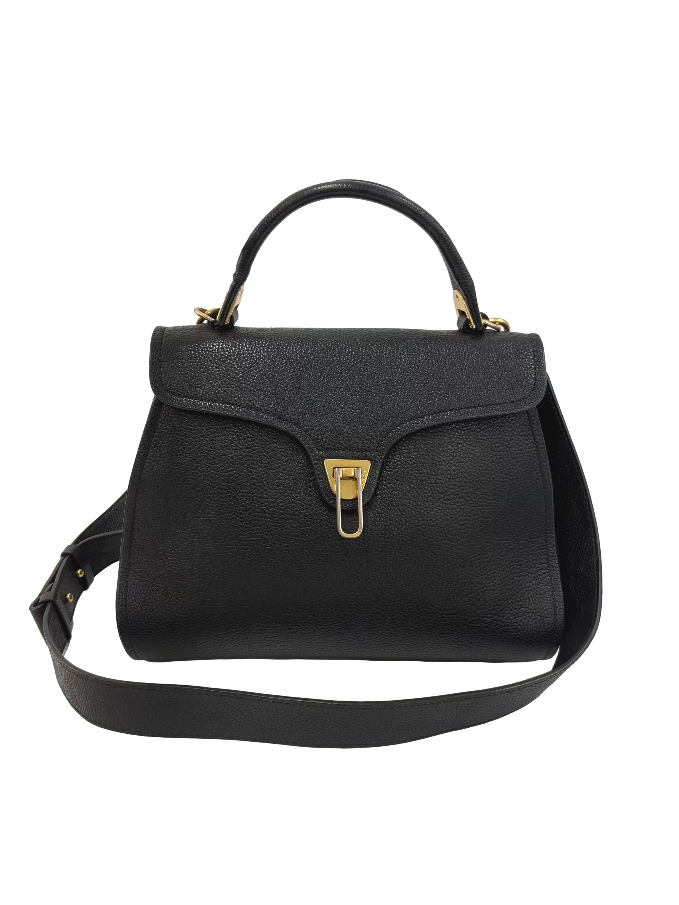 Black Leather Marvin Handbag CSN