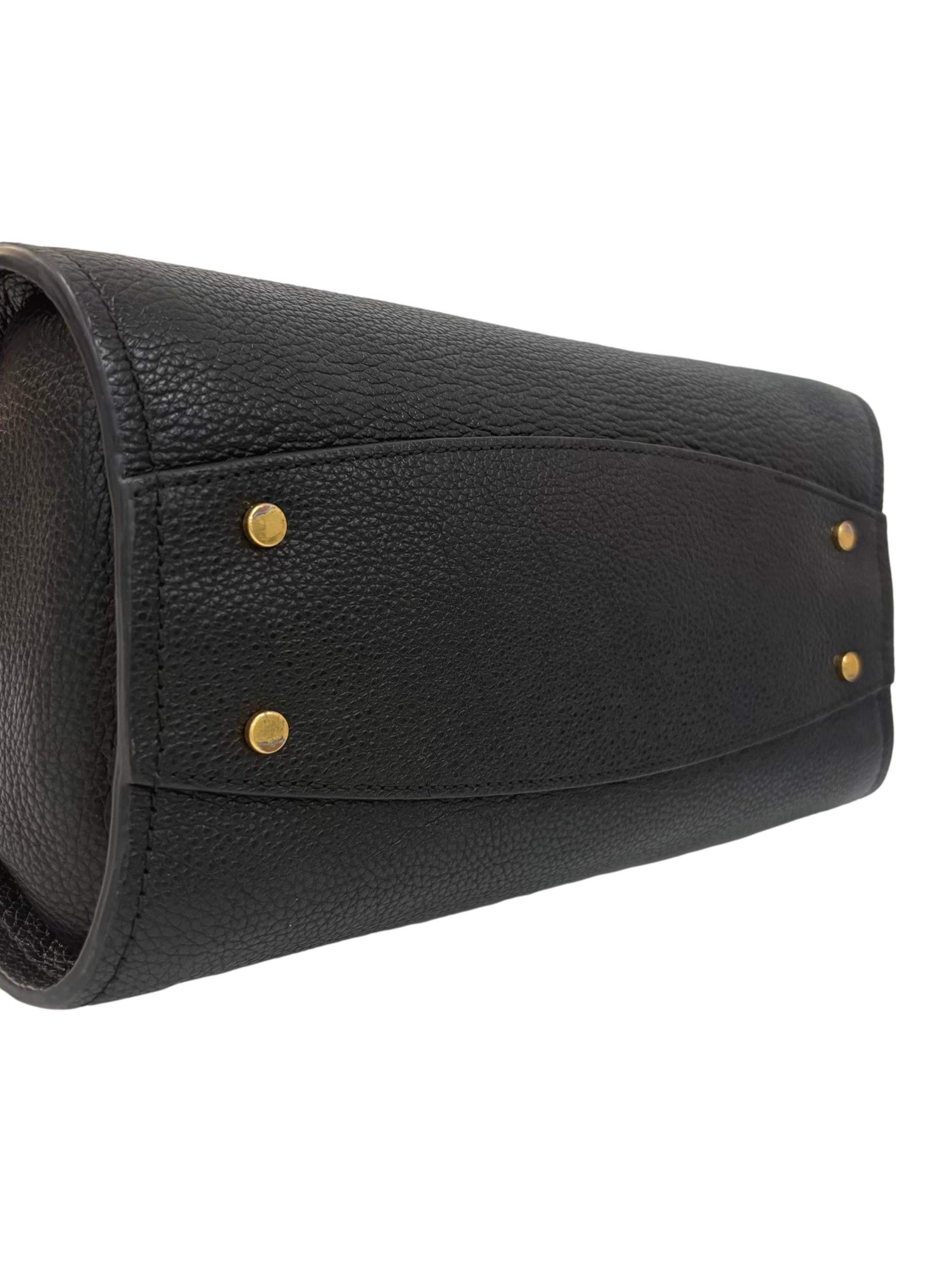 Black Leather Marvin Handbag CSN