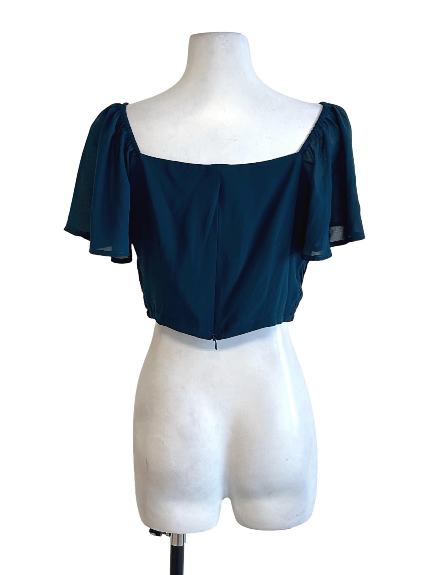 Peacock Pleated Blouse