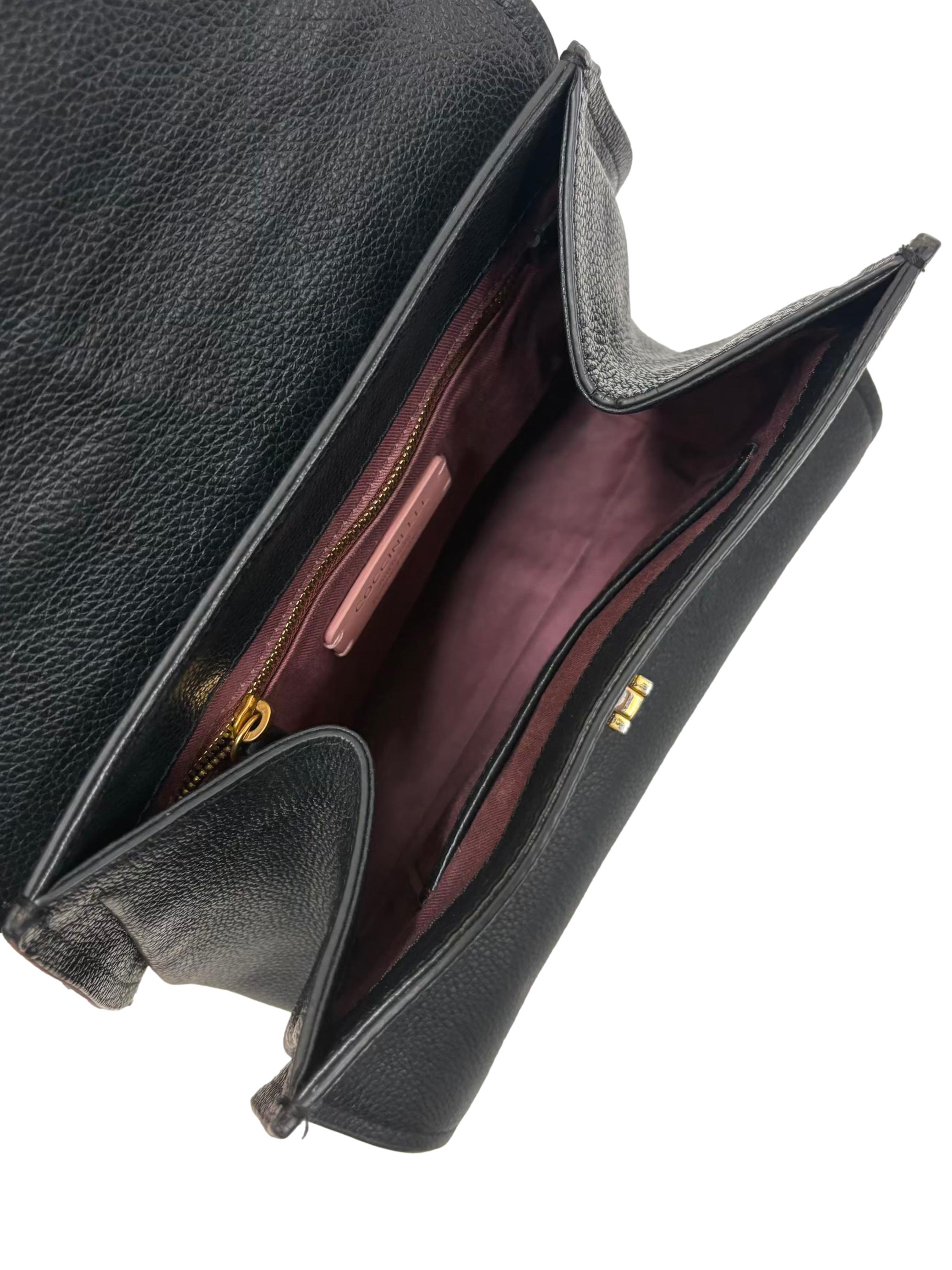 Black Leather Marvin Handbag CSN