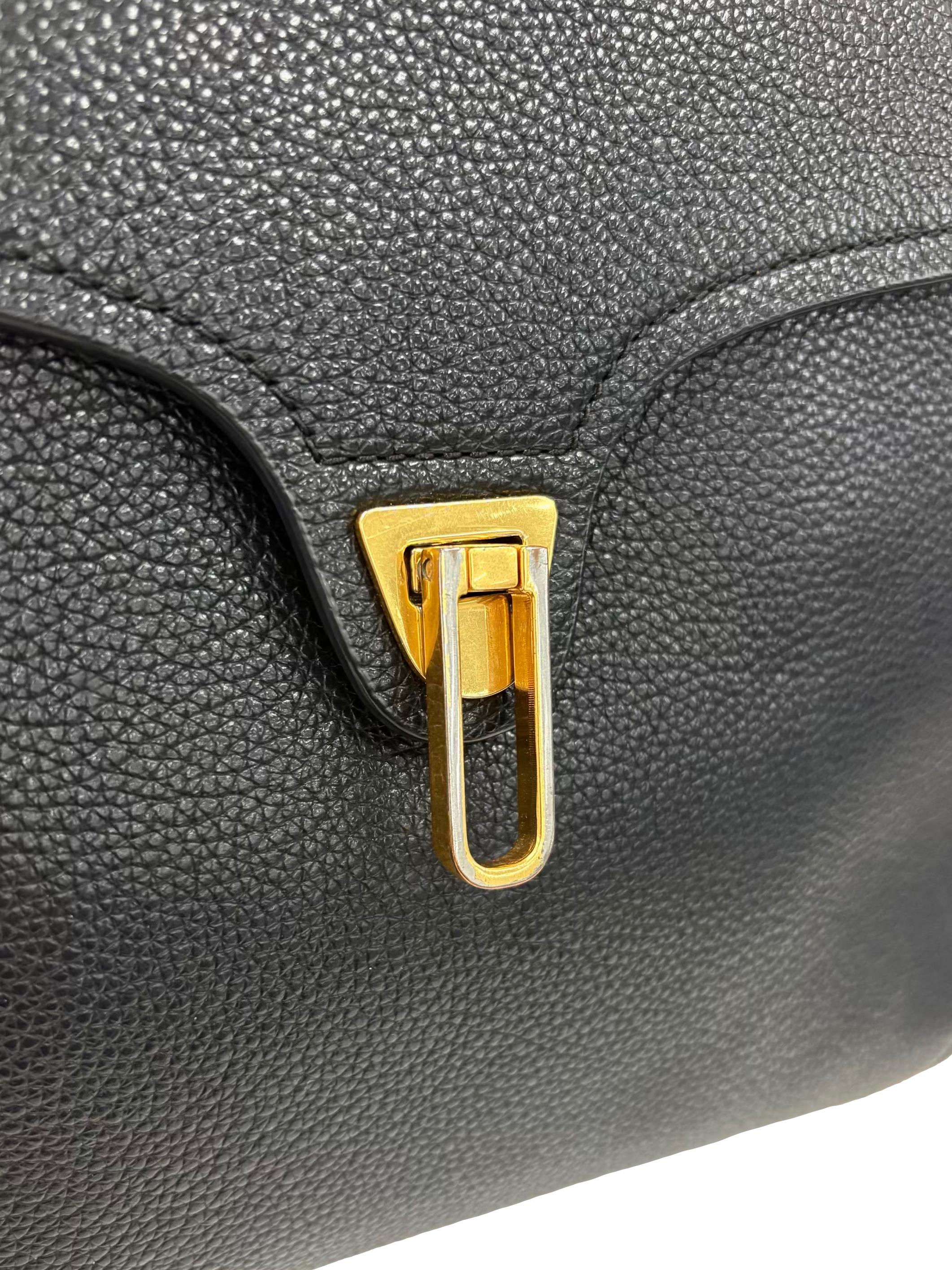 Black Leather Marvin Handbag CSN