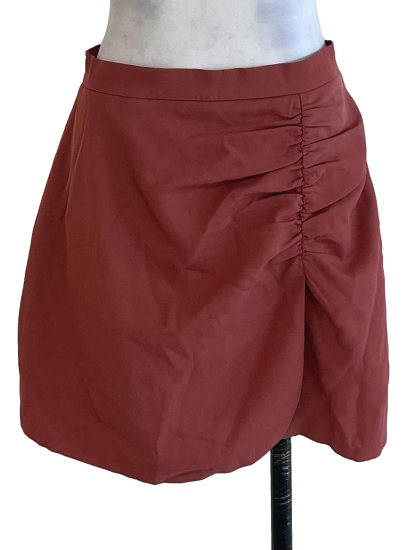 Strawberry Pink Plain Mini Skirt