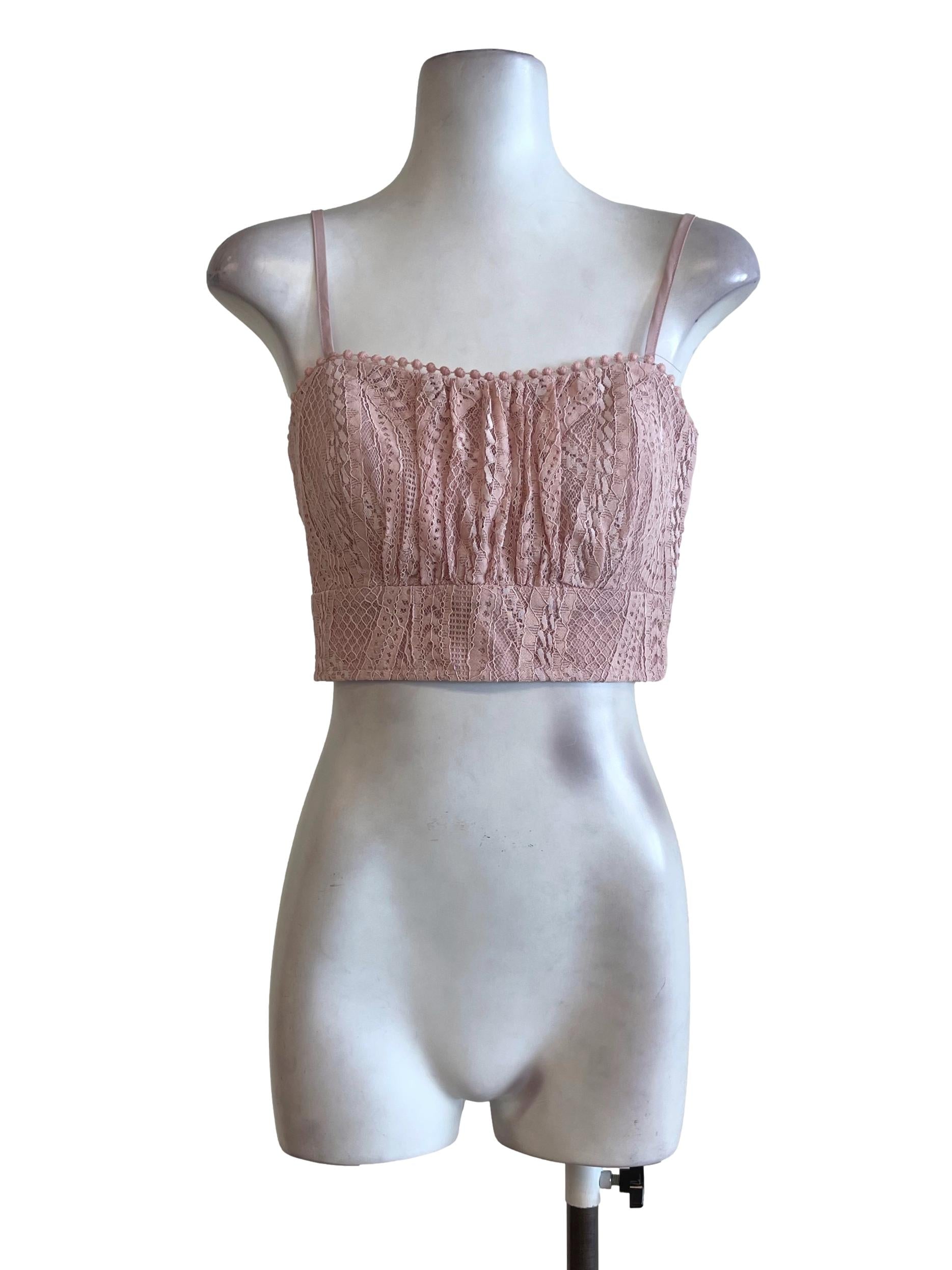 Pink Lace Camisole