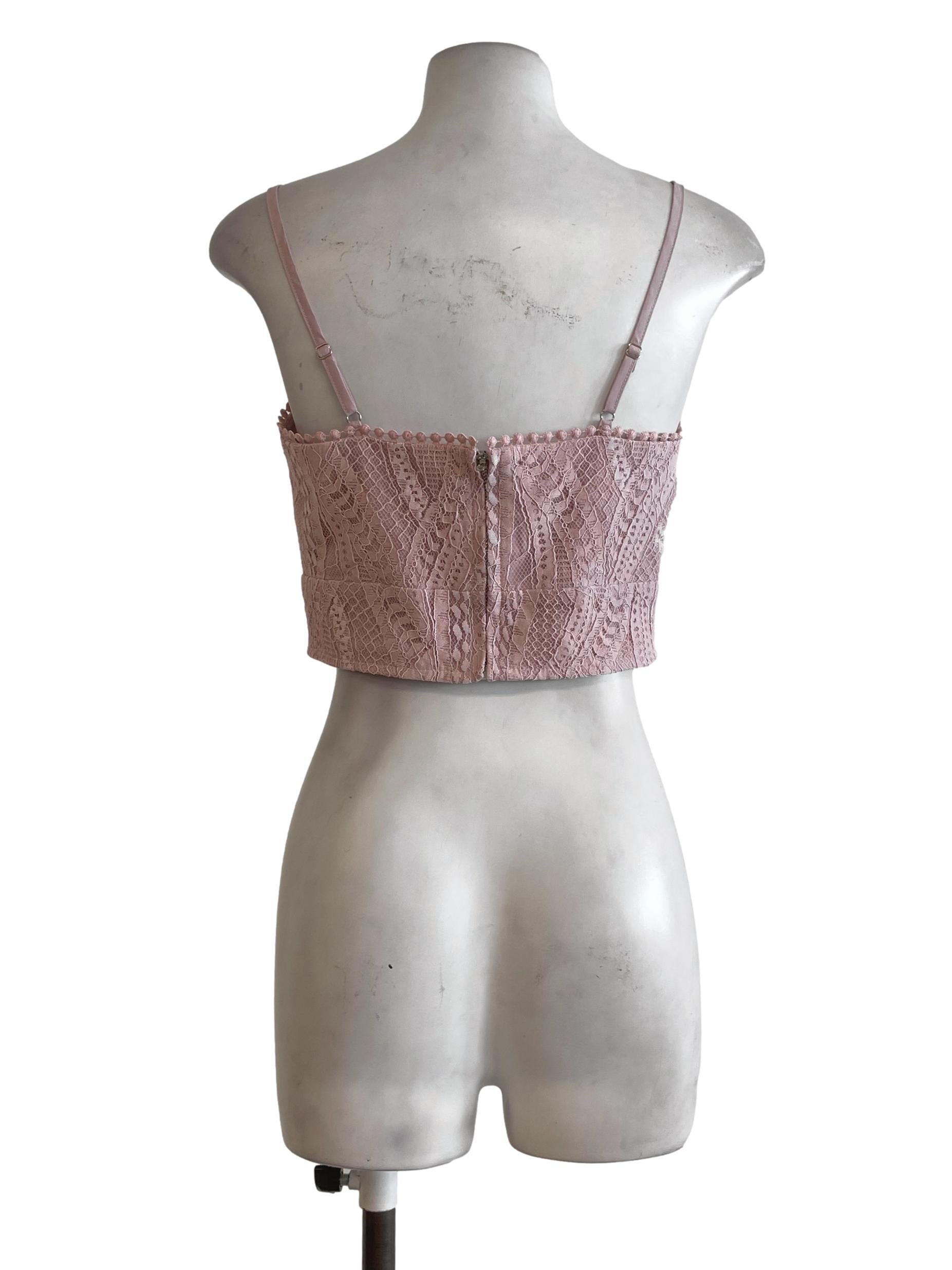 Pink Lace Camisole