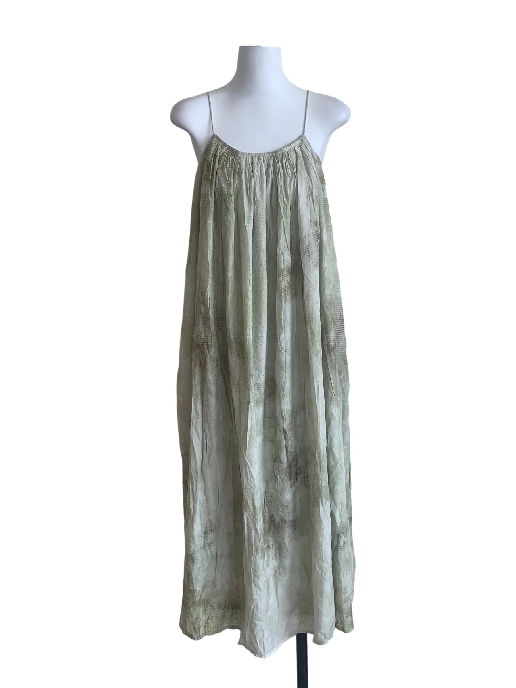Crocodile Green Pattern Tent Dress