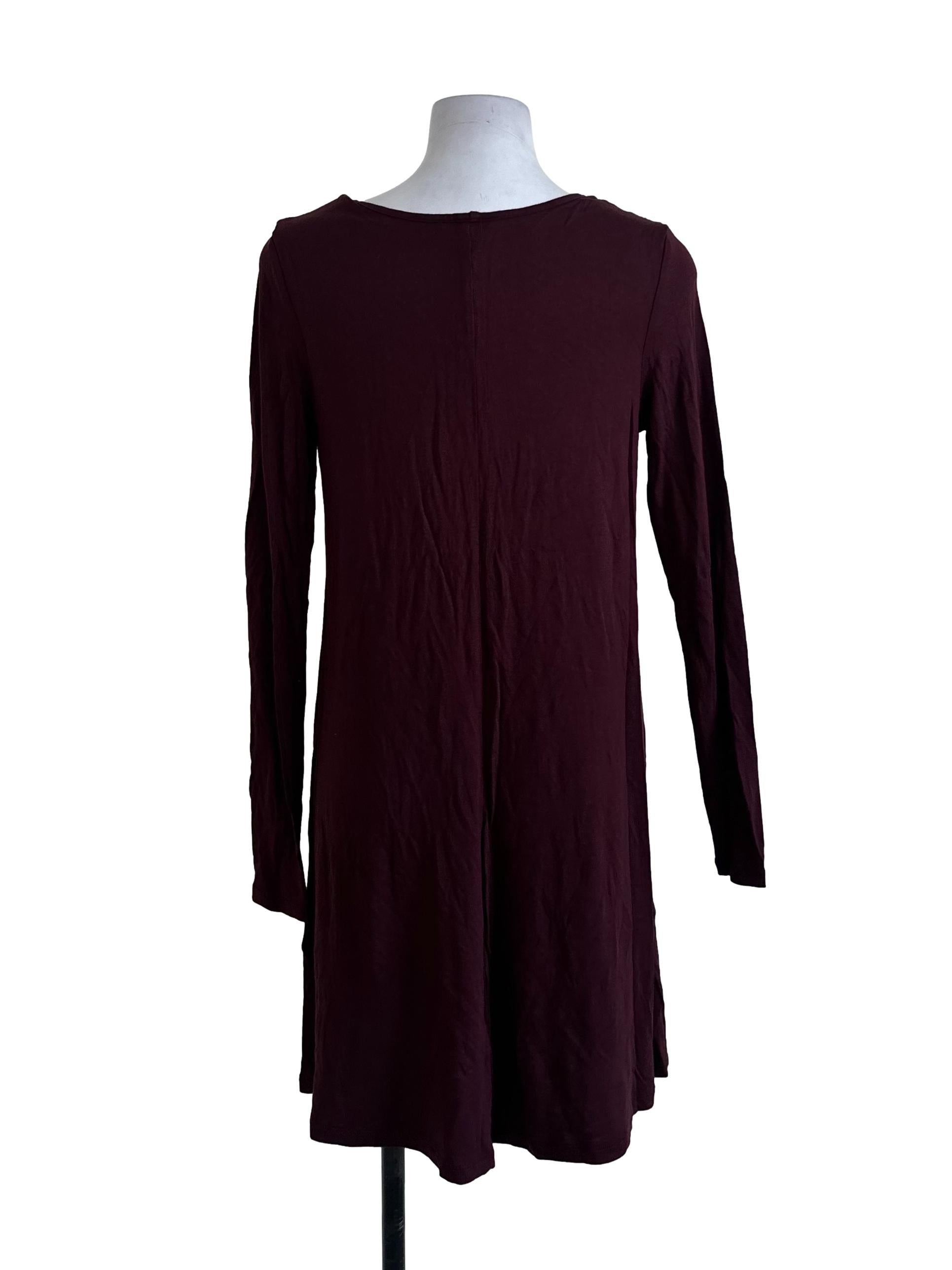 Plum Purple Plain Long Top