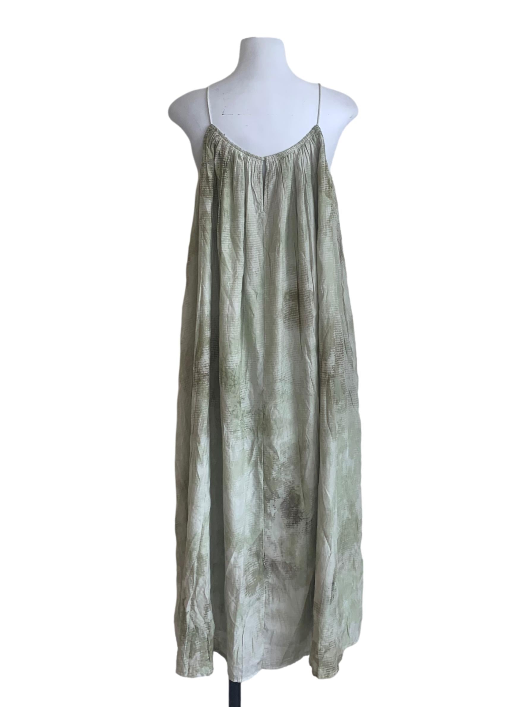 Crocodile Green Pattern Tent Dress