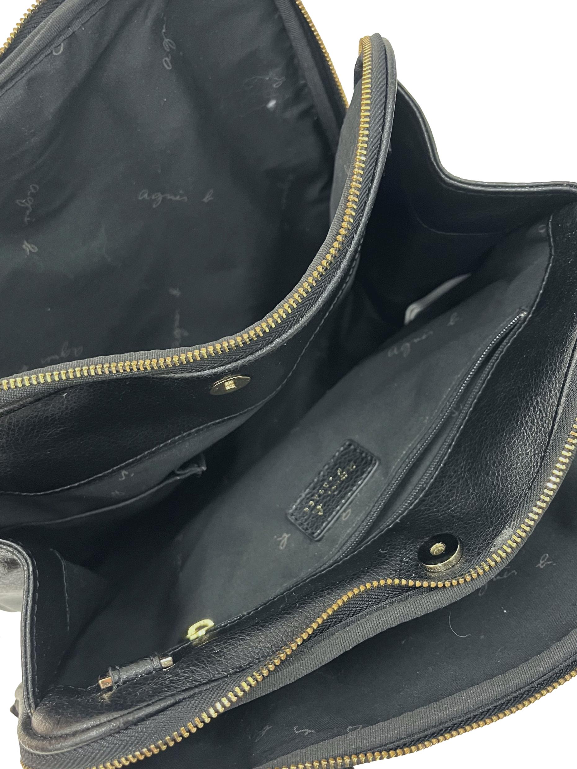 Black Soft Leather Handbag