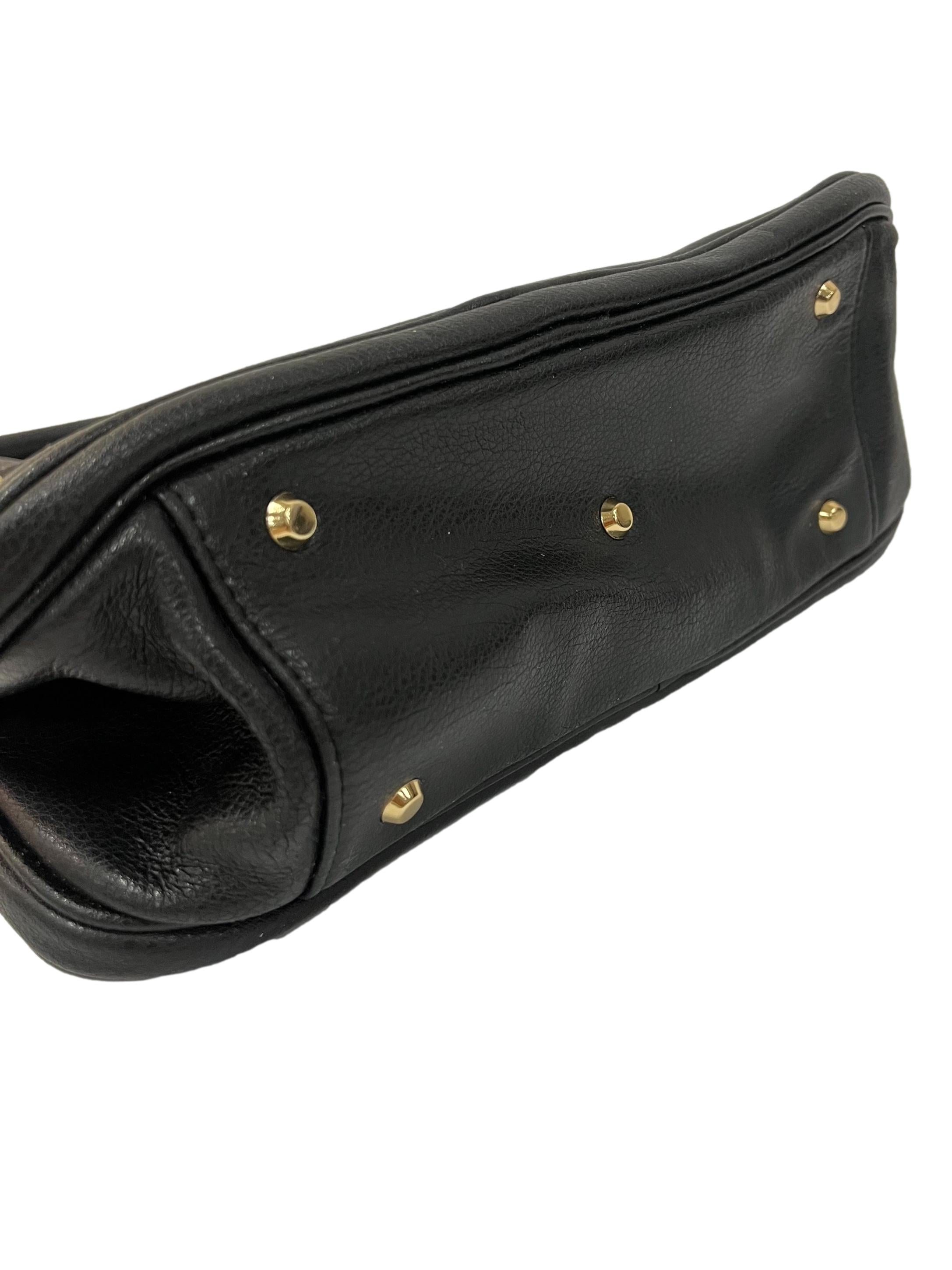 Black Soft Leather Handbag