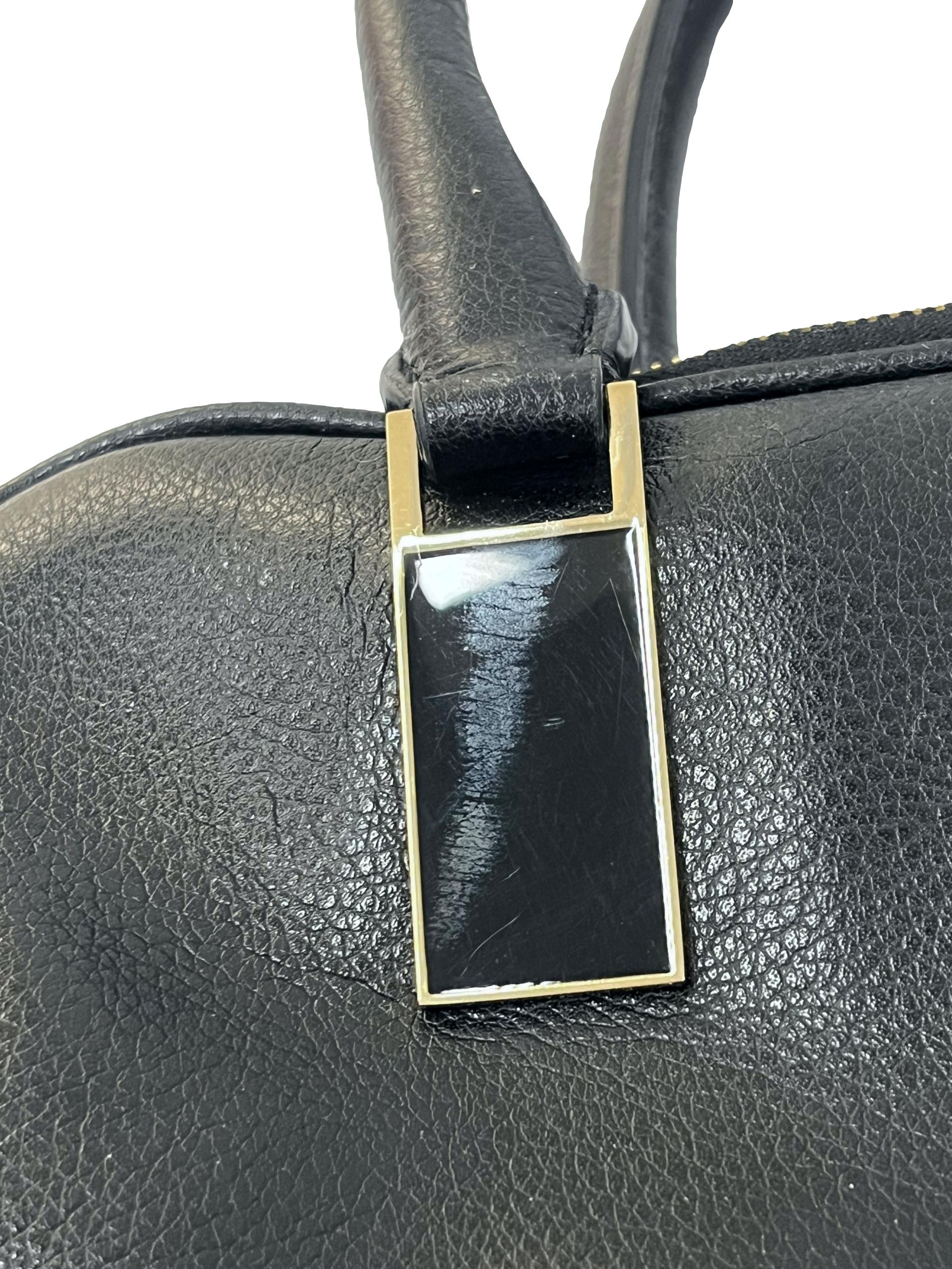 Black Soft Leather Handbag