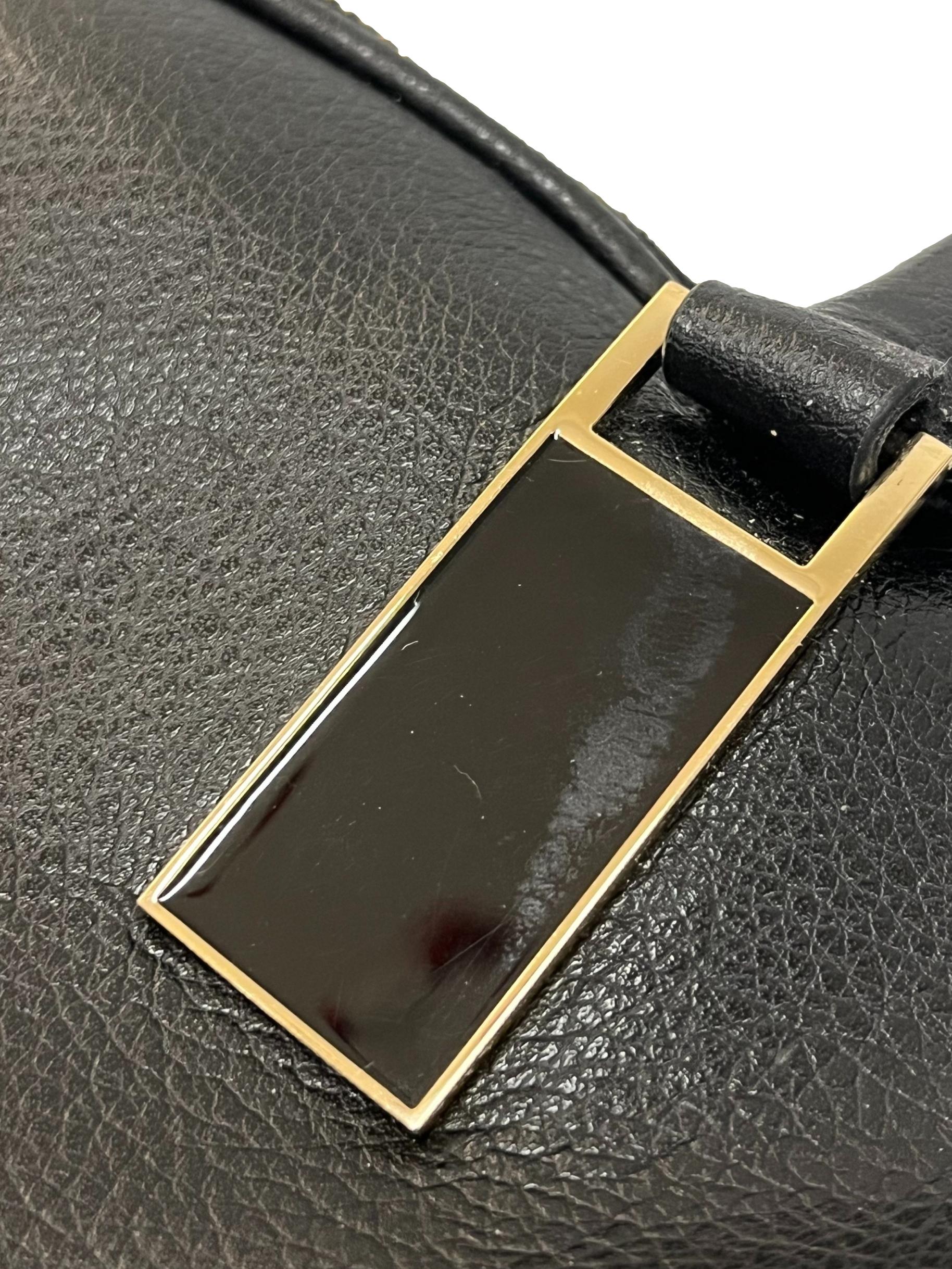 Black Soft Leather Handbag