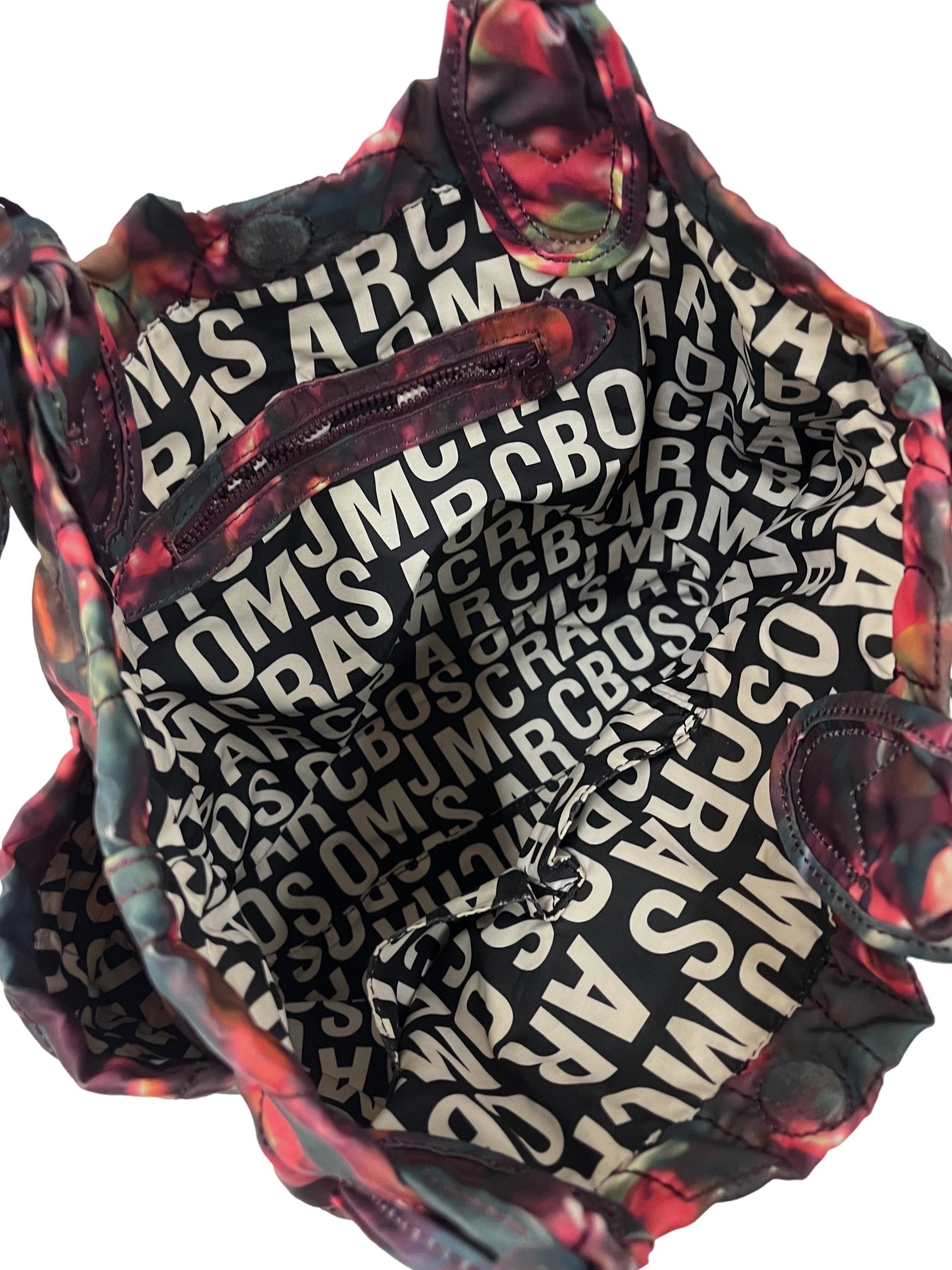 Purple Printed Nylong Tote Bag