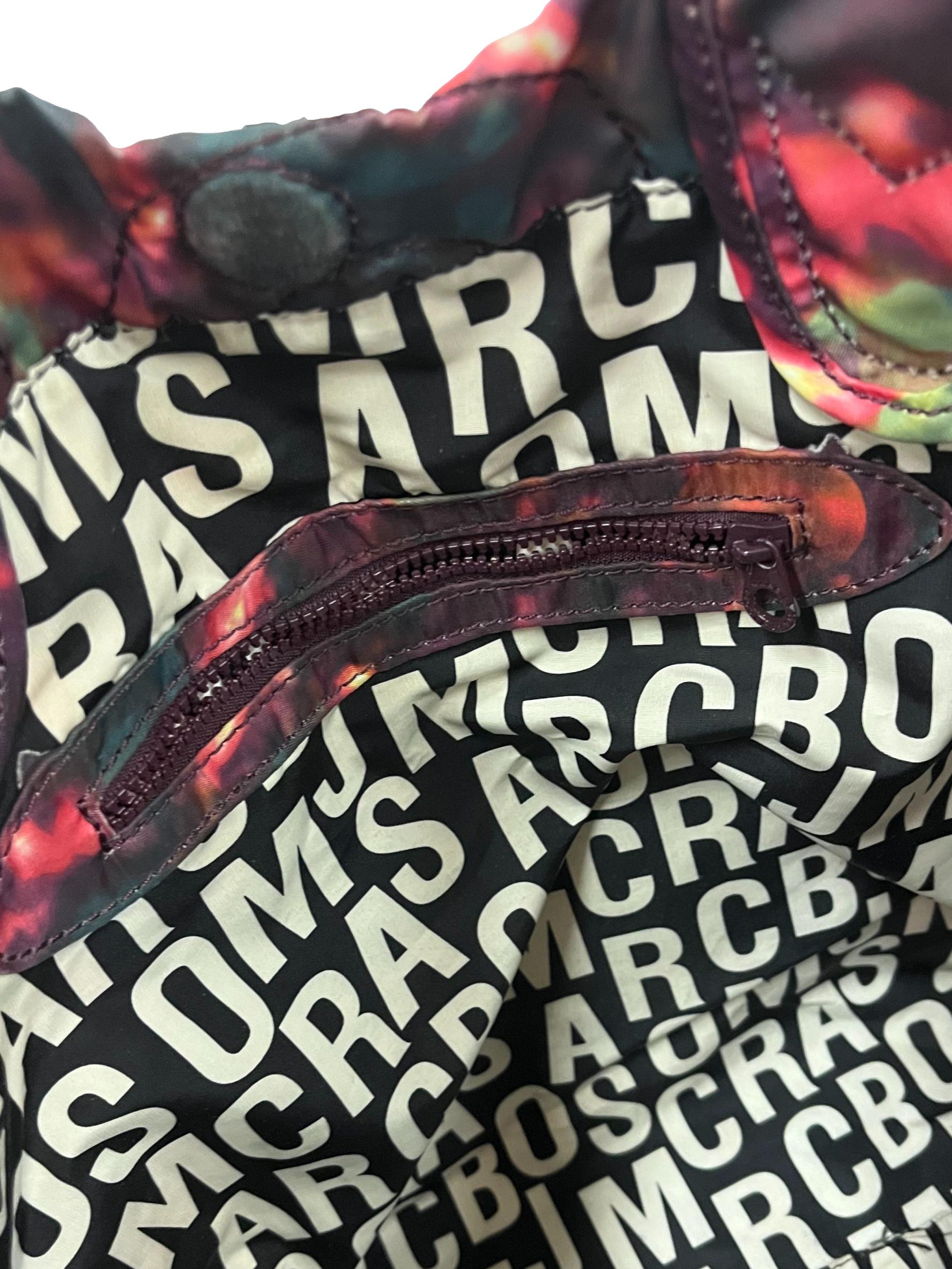 Purple Printed Nylong Tote Bag