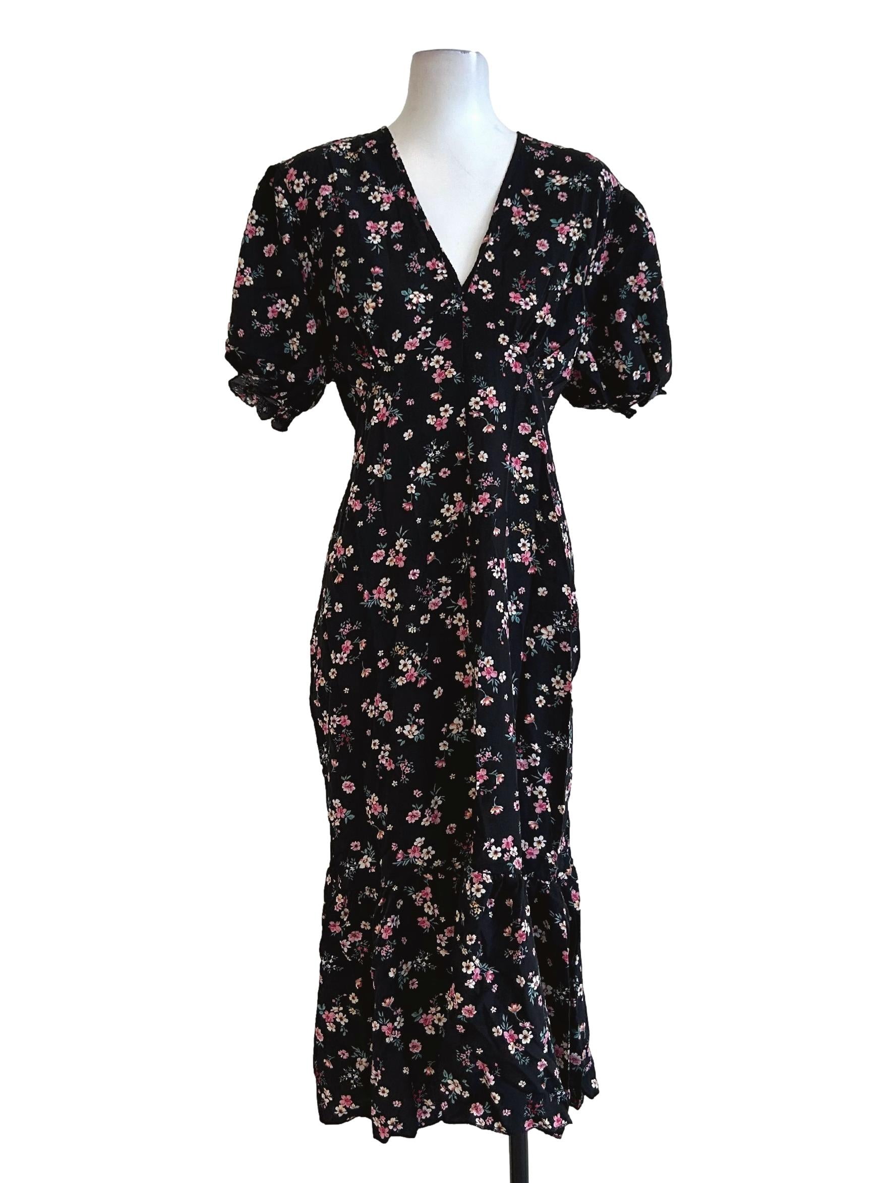 Black Floral Sundress
