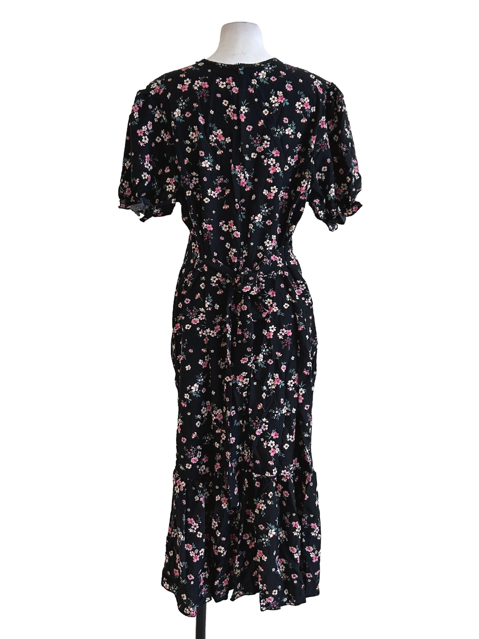 Black Floral Sundress