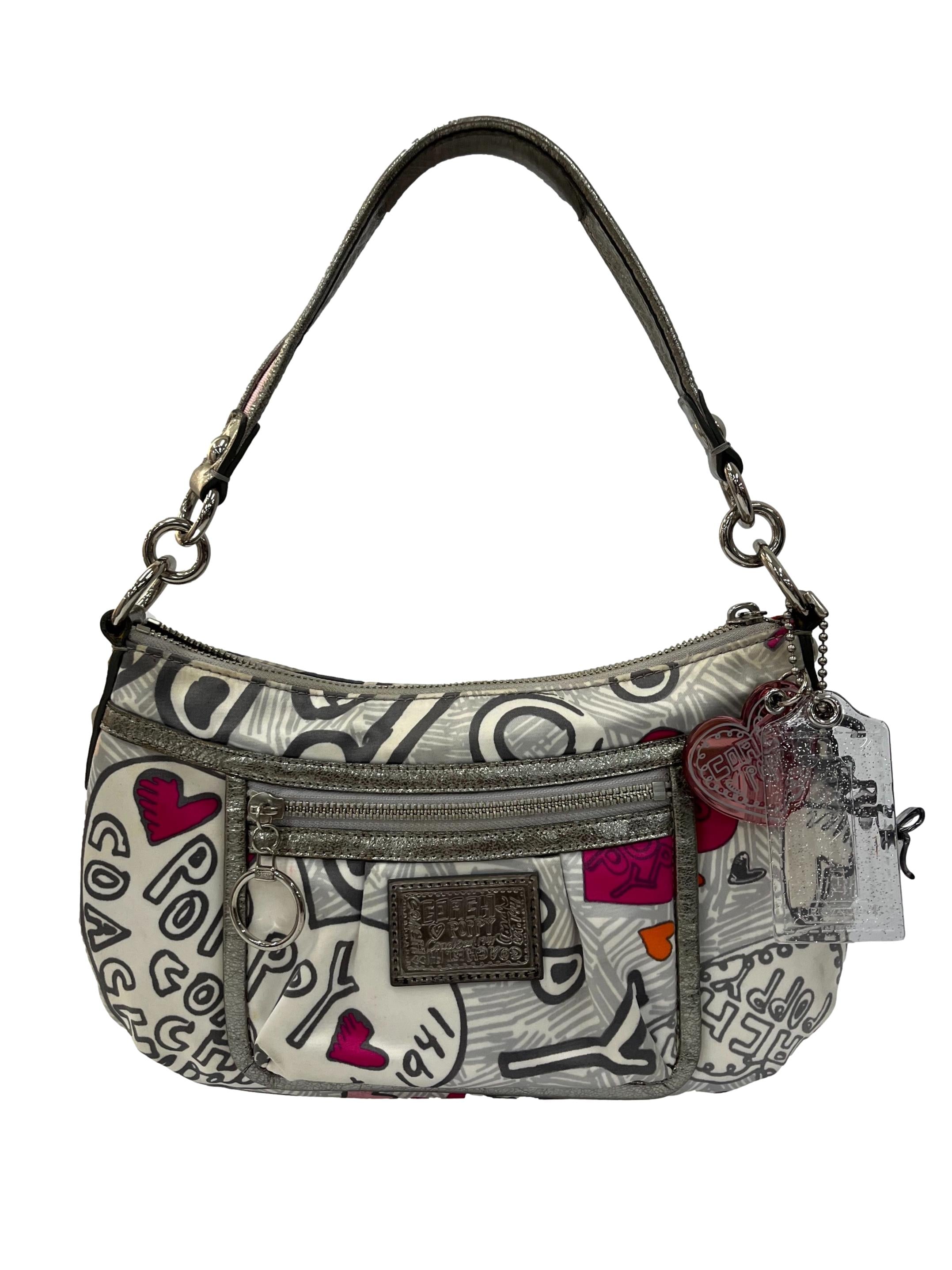 Grey Coach Poppy Shoulder Bag