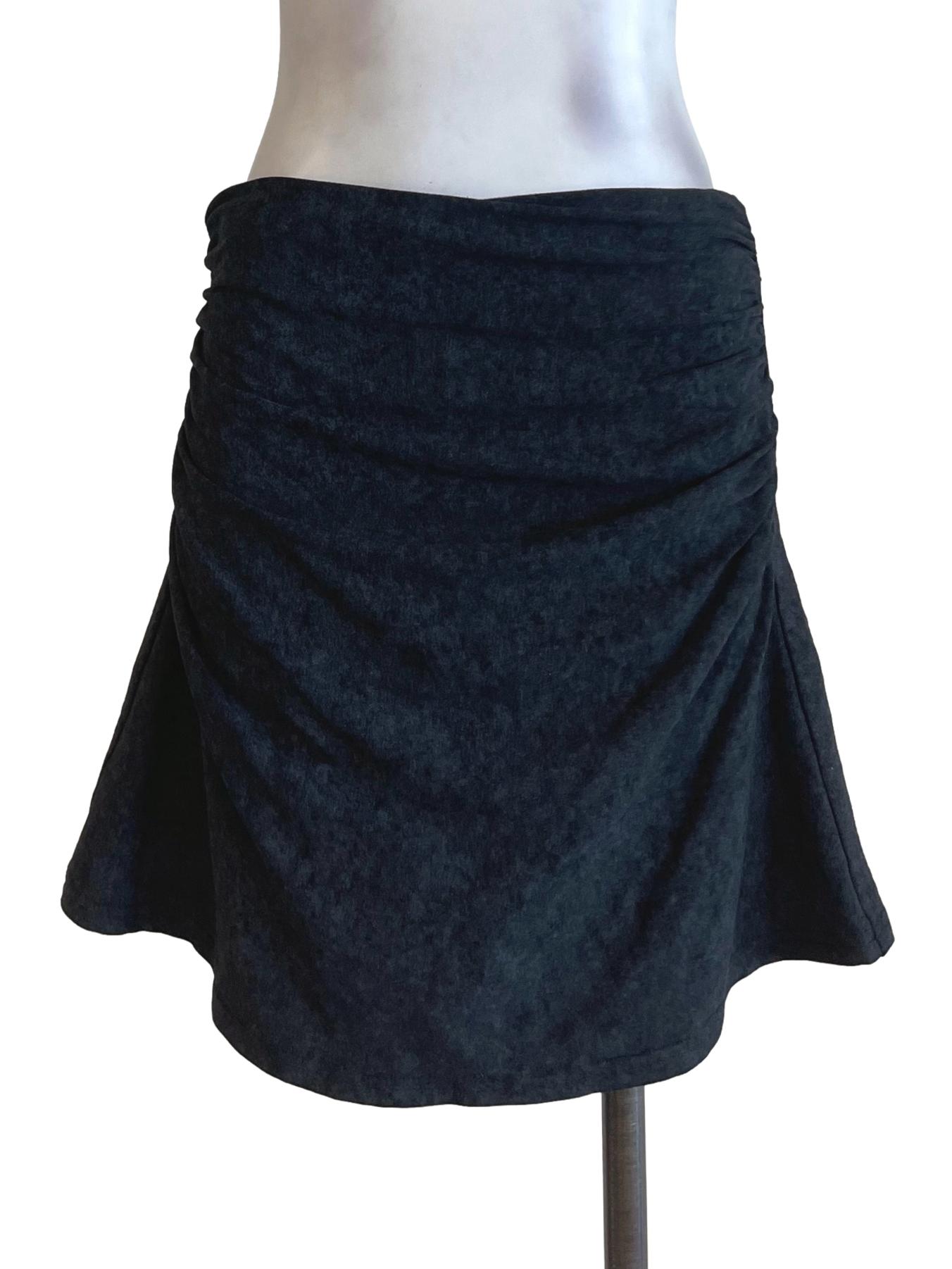 Smoke Black Cotton Skirt