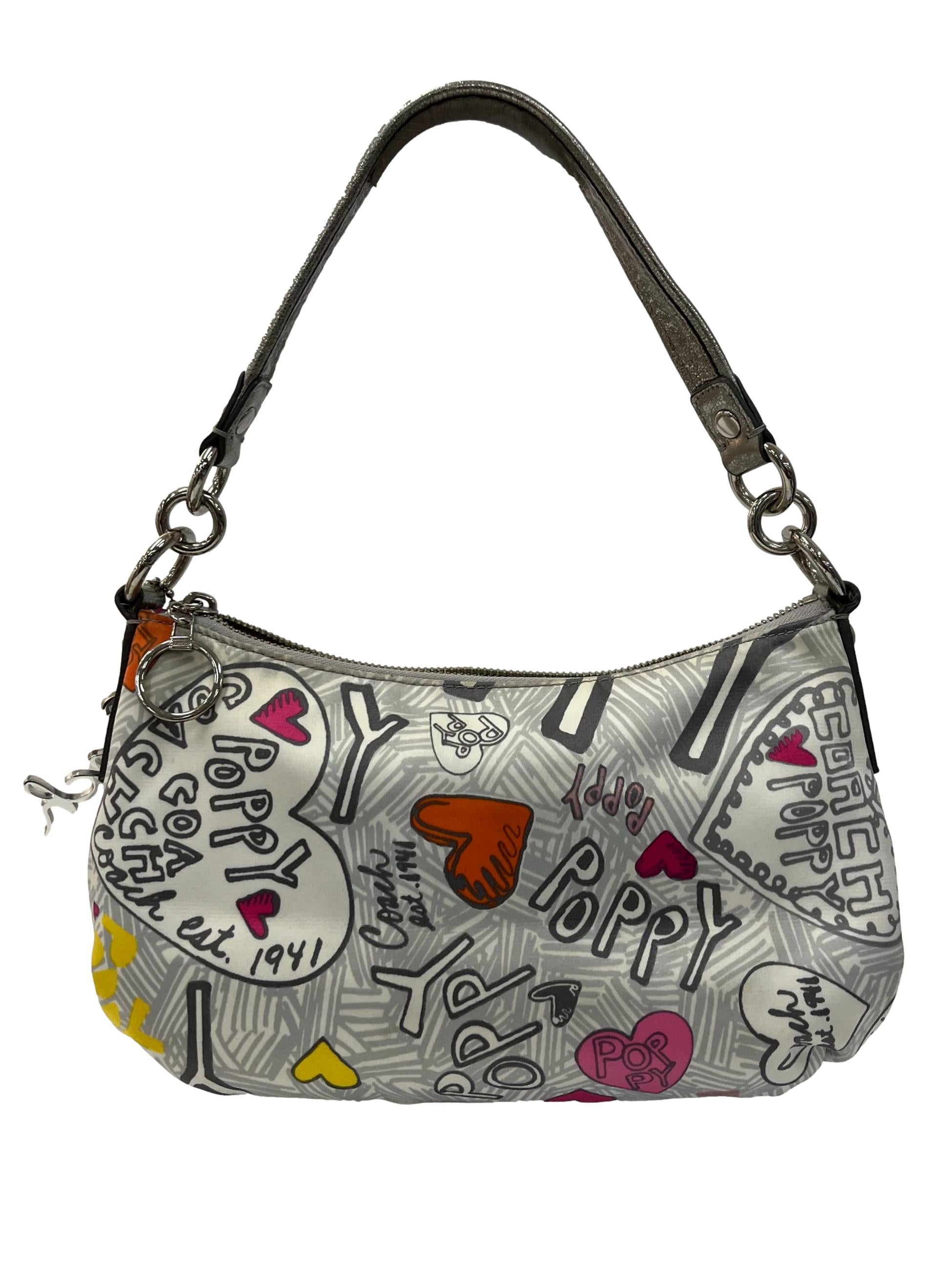Grey Coach Poppy Shoulder Bag