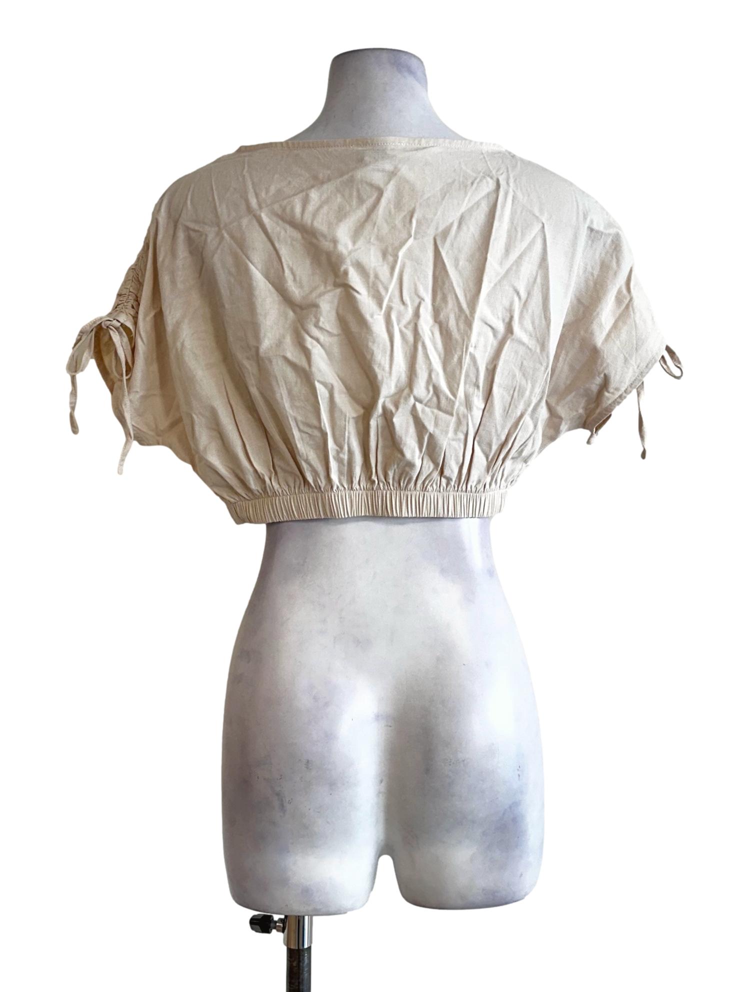 Parmesan Beige Crop Top