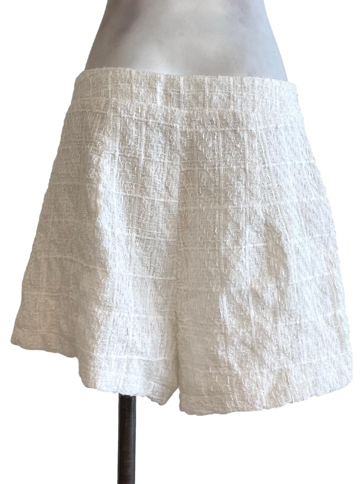 White Tweed Short Pants