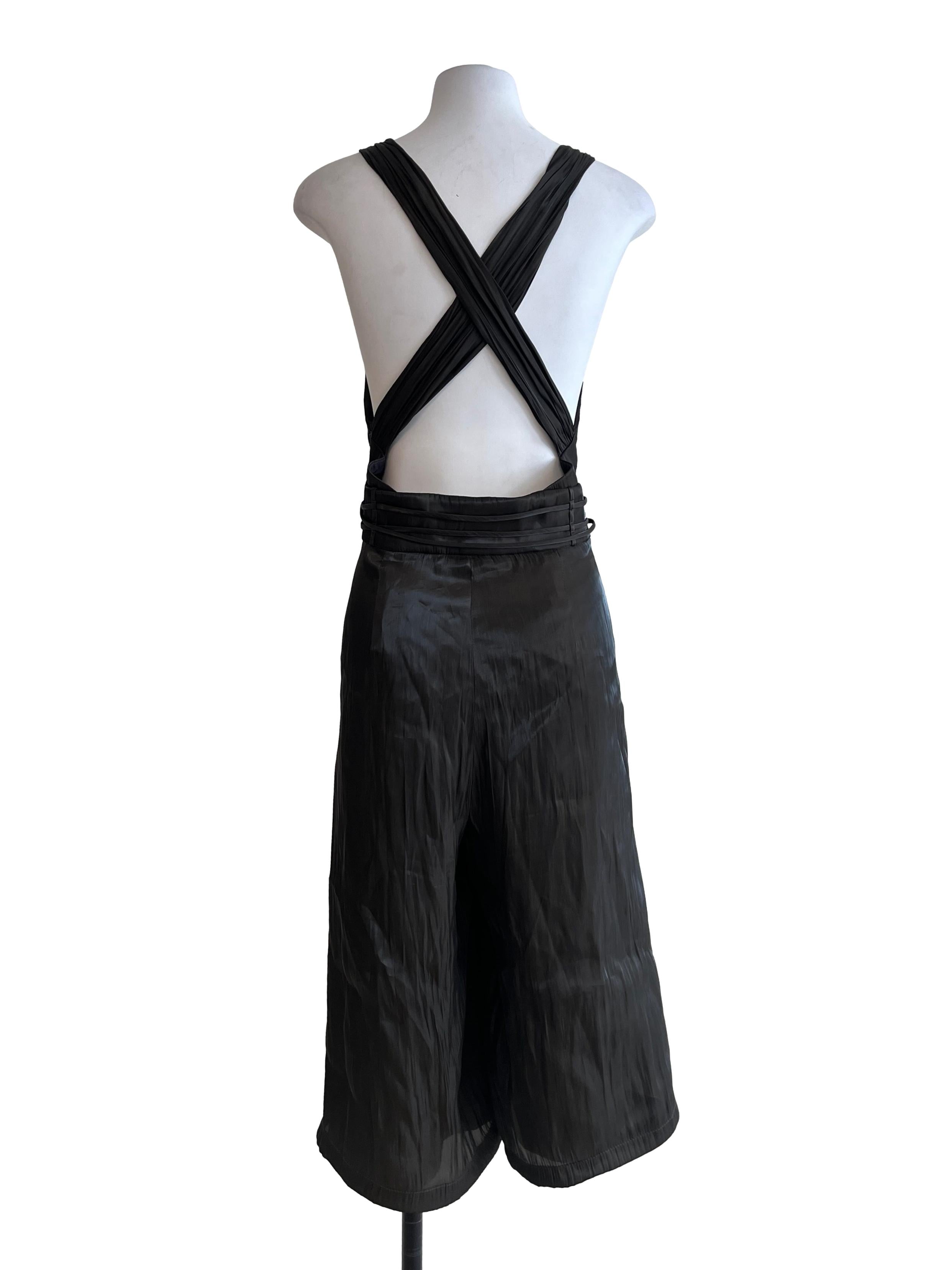 Jet Black V-Neck Romper