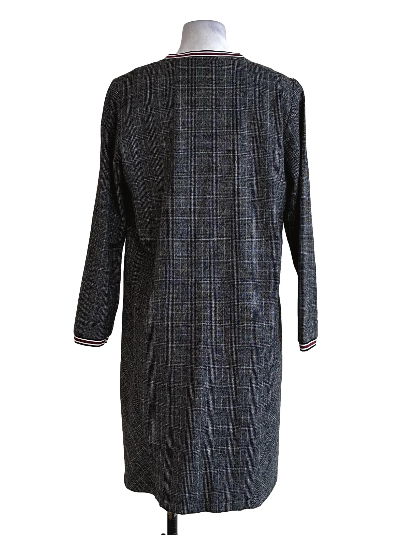 Black Tattersall Pattern Dress