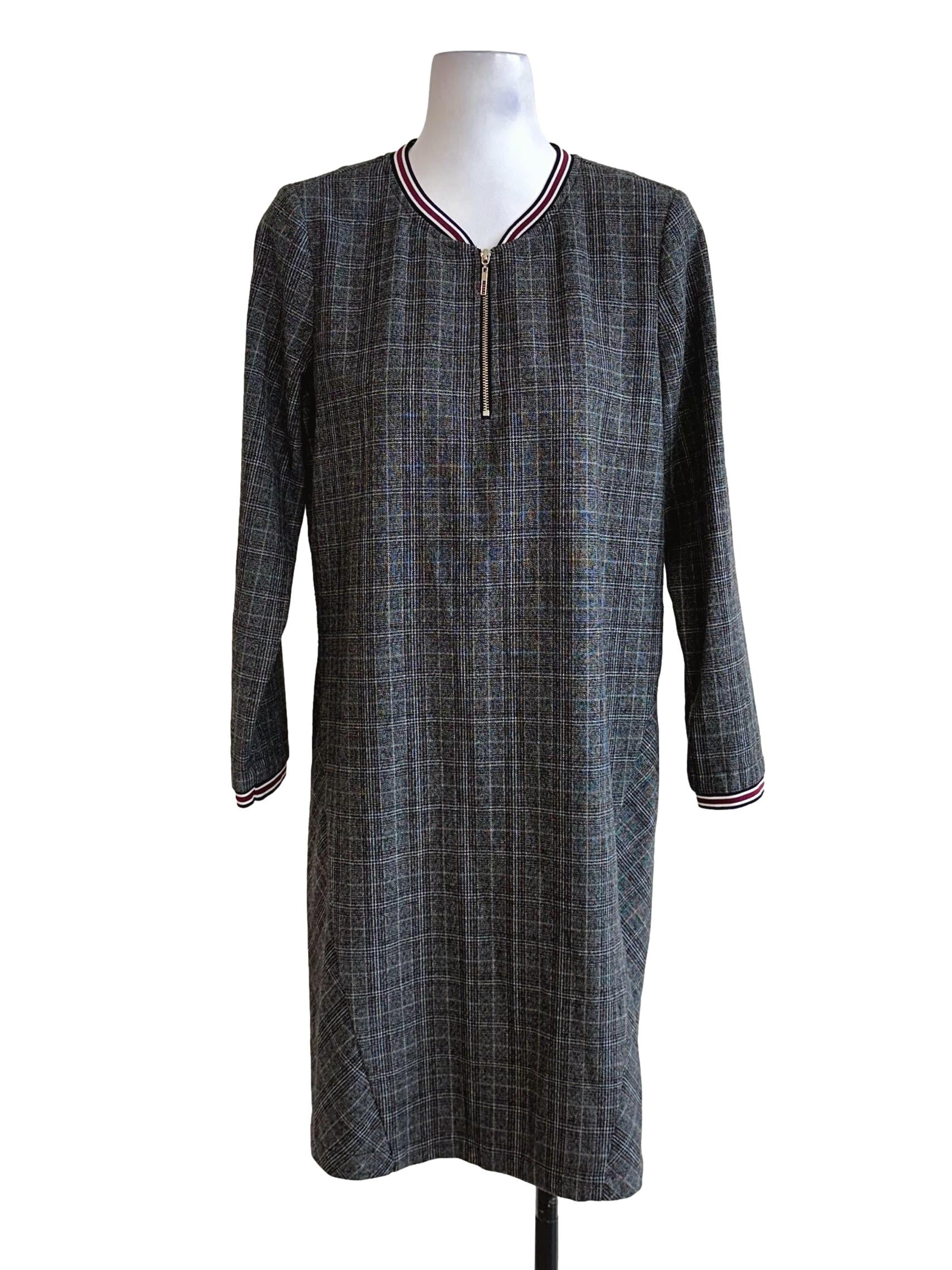 Black Tattersall Pattern Dress