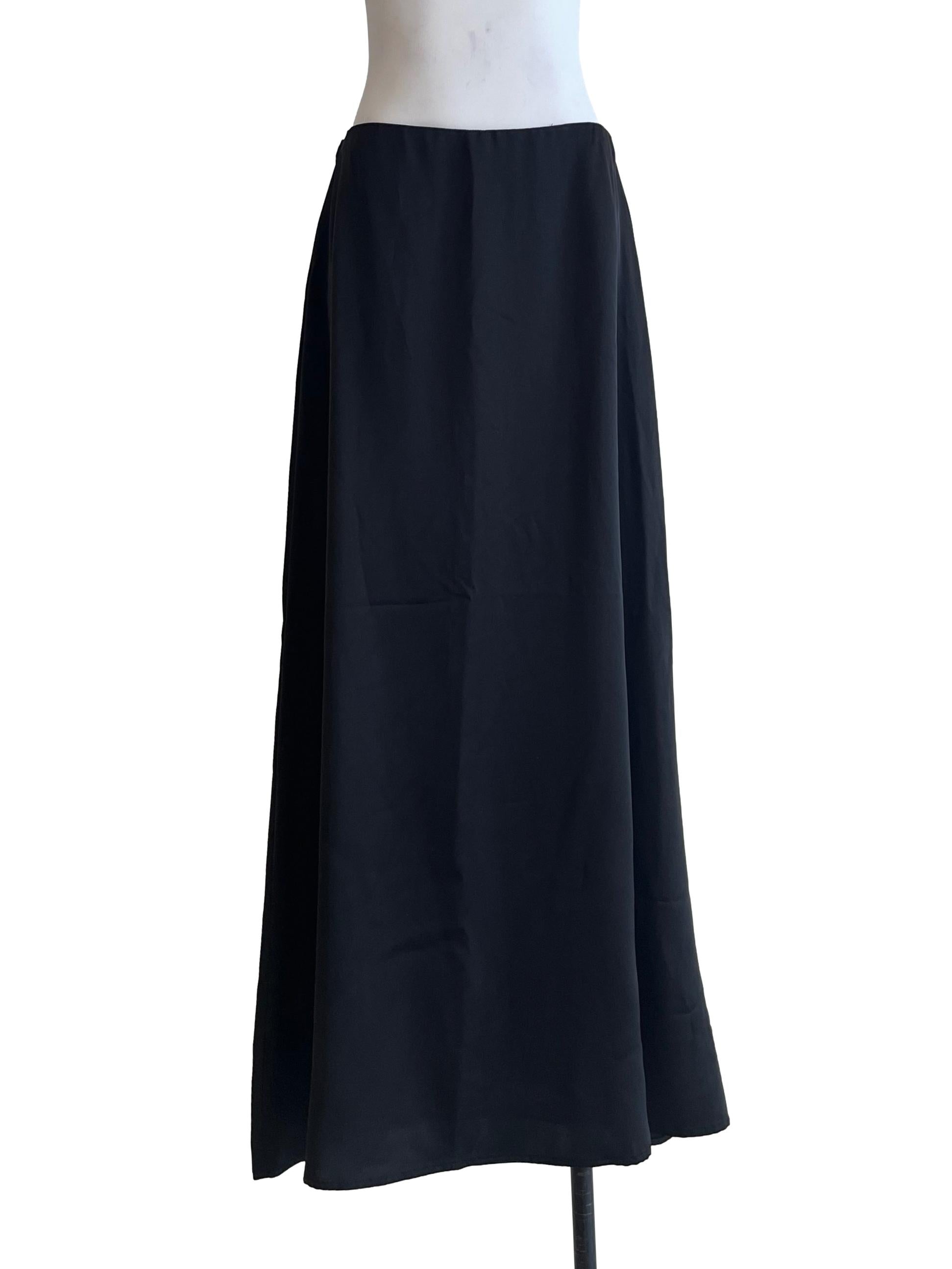 Onyx Black A-Line Skirt