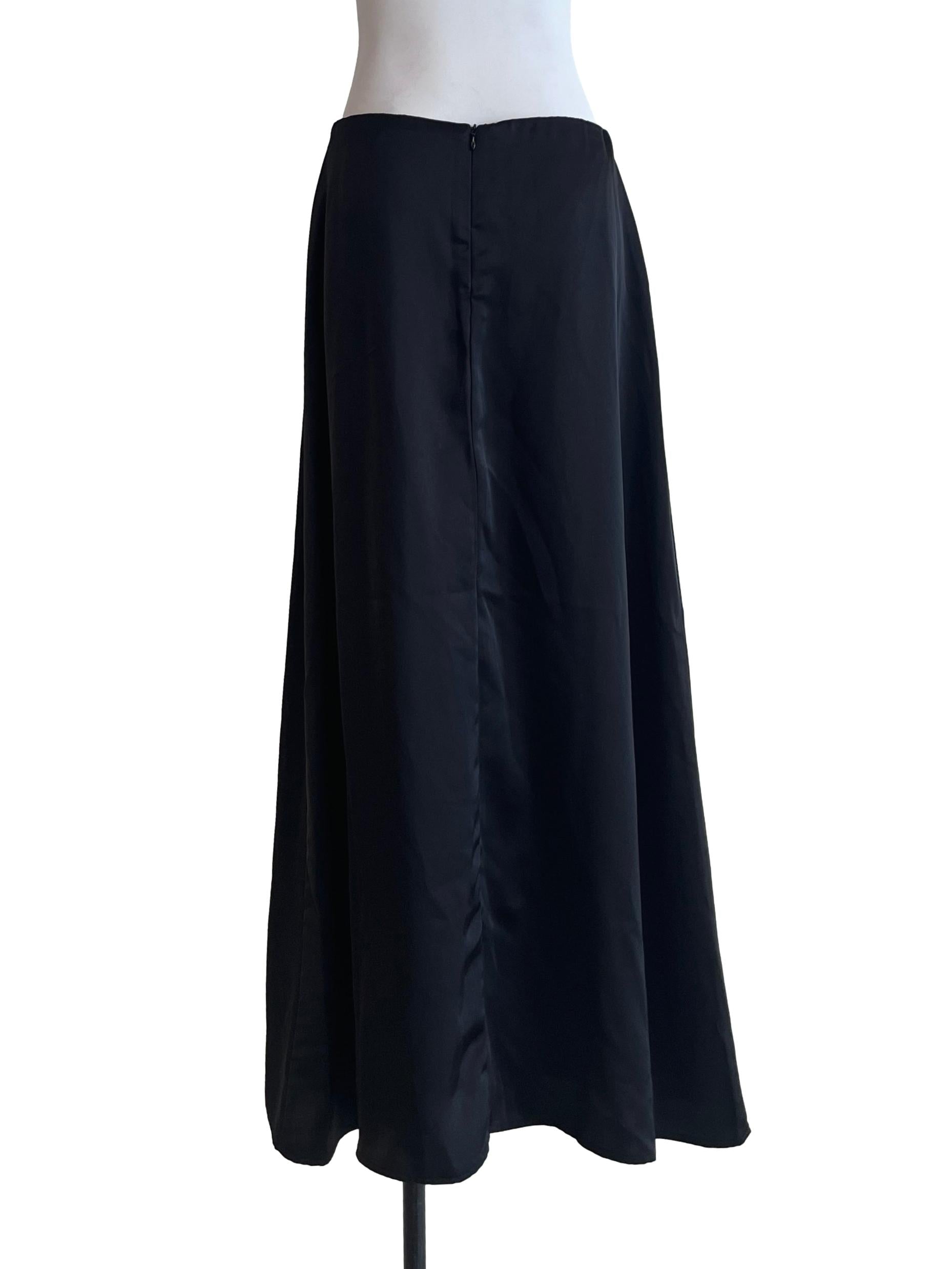 Onyx Black A-Line Skirt