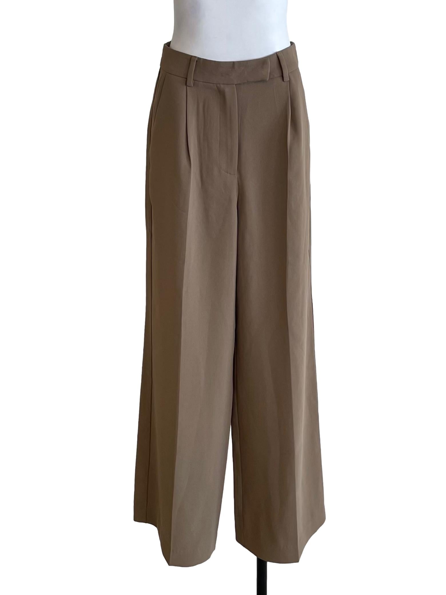 Peanut Brown Pleated Formal Pants LB