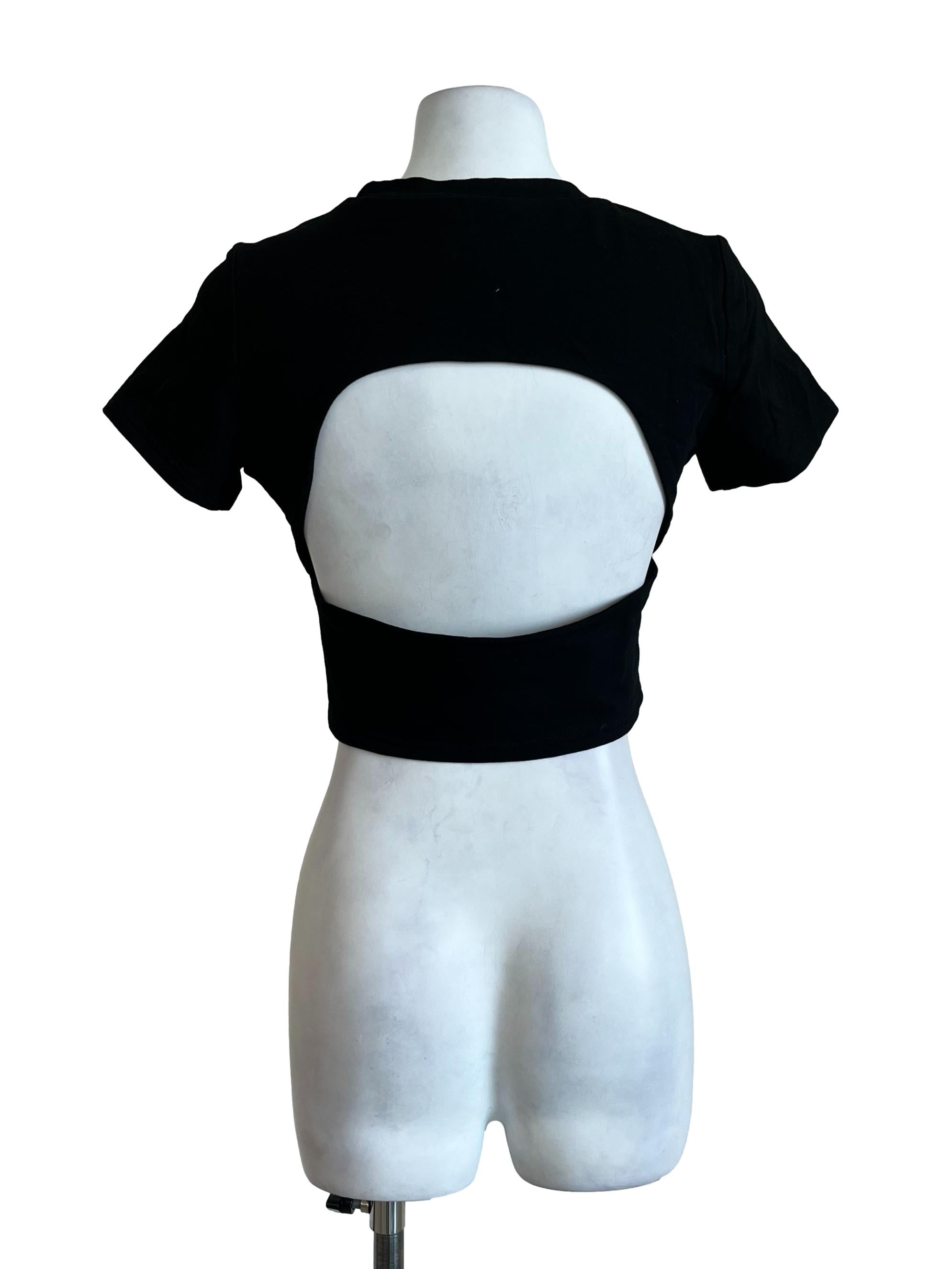 Black Simple Short Sleeve Blouse