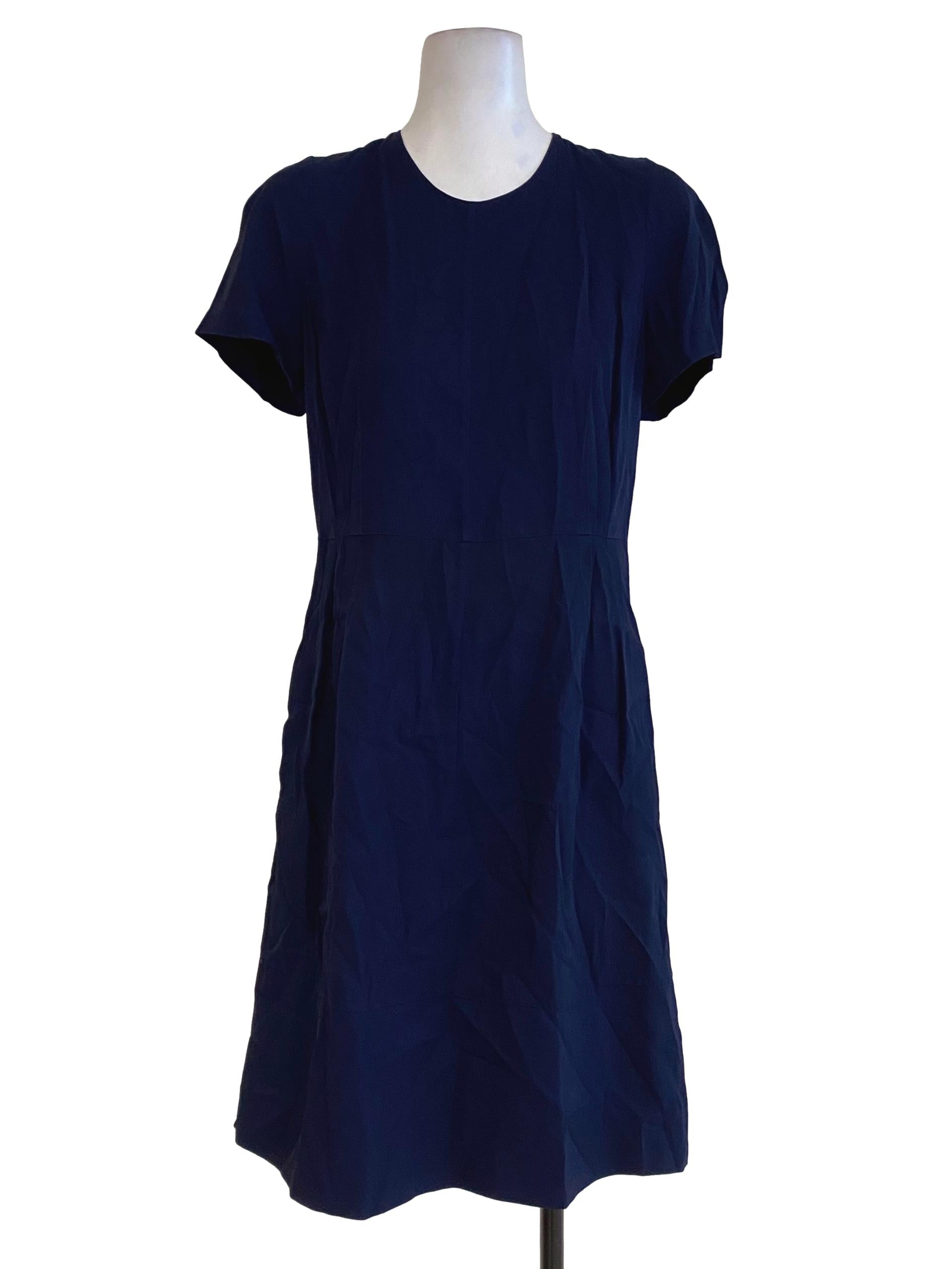 Bimba Y Lola Navy Blue Empire Dress | REFASH