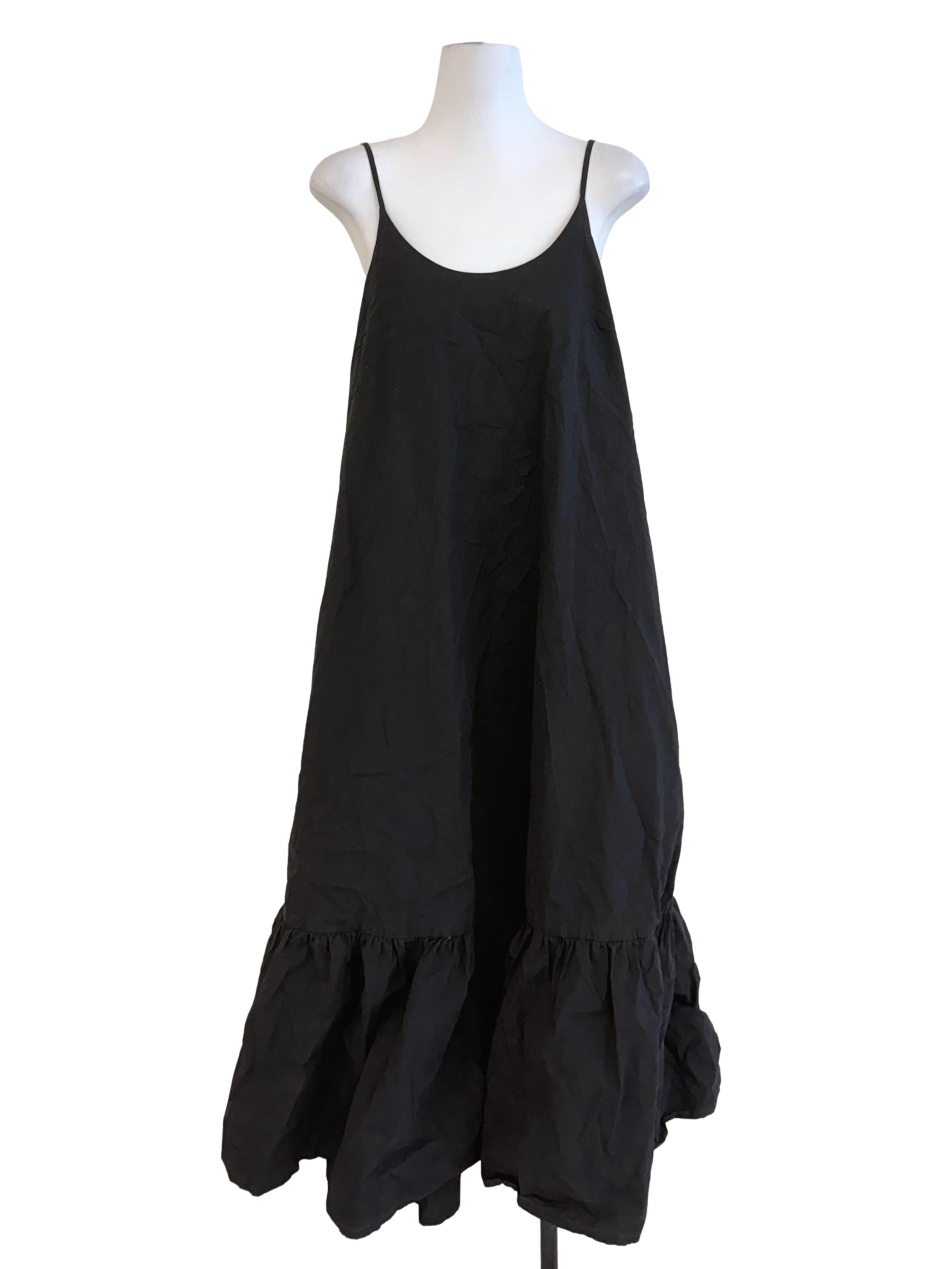 Black Babydoll Maxi Dress LB