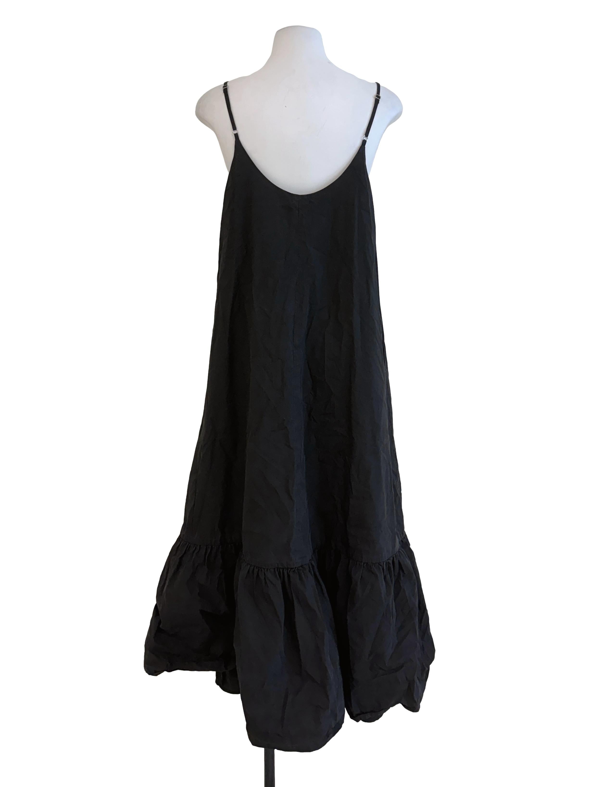Black Babydoll Maxi Dress LB