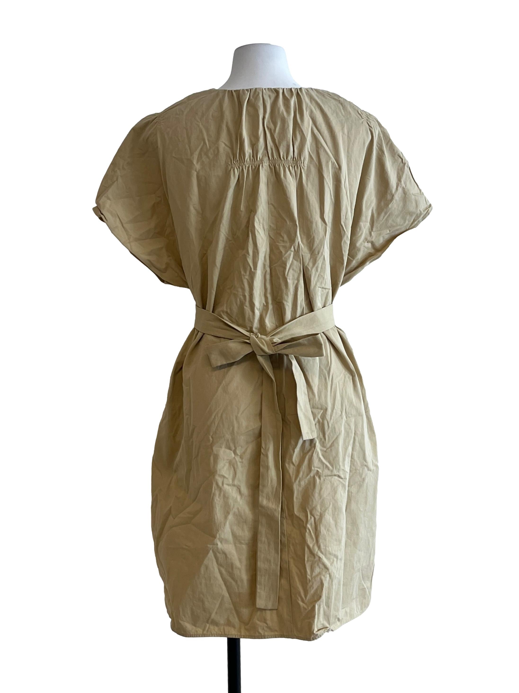 Gathered Shoulder Shift Dress OSN