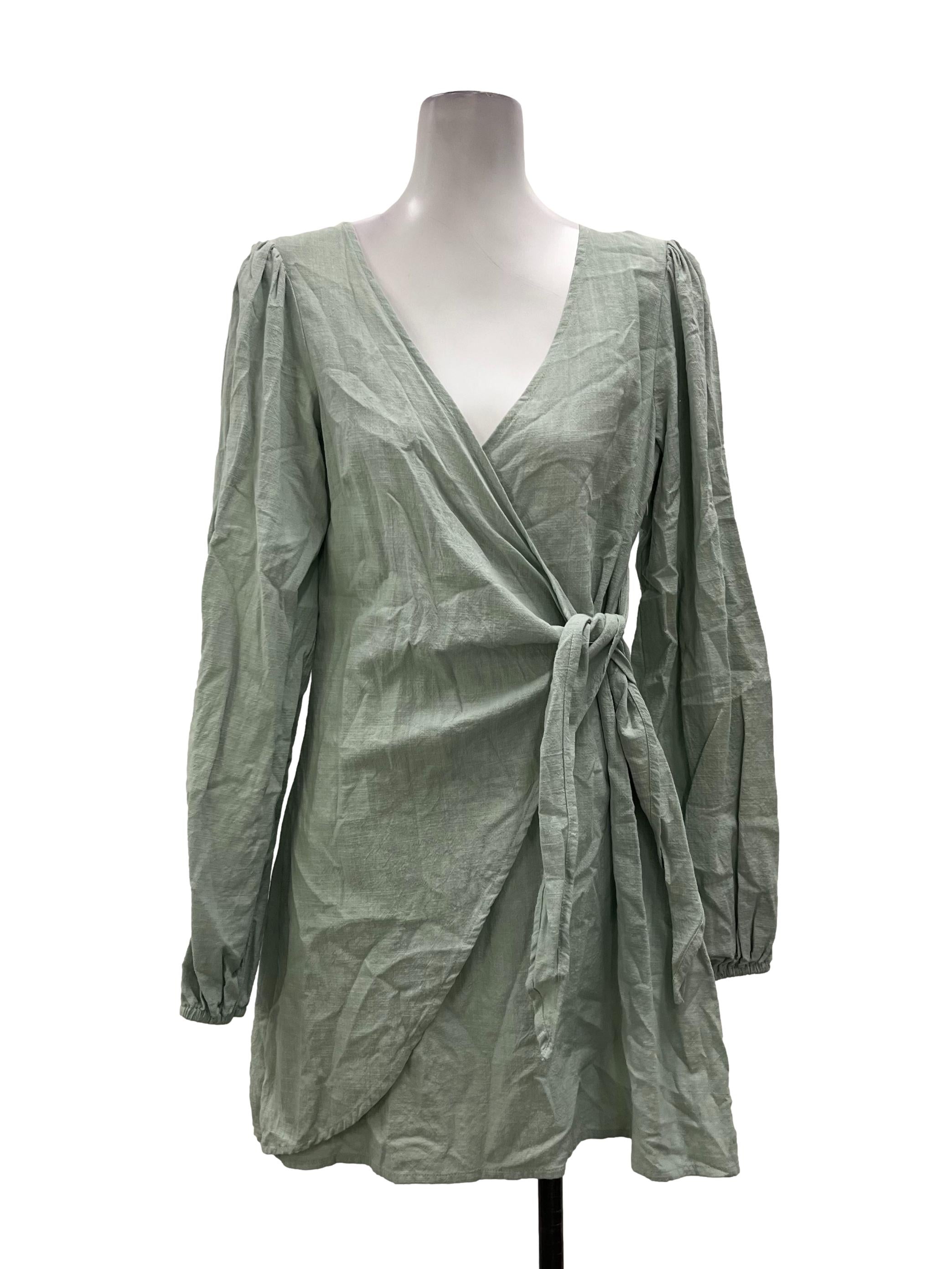 Mint Green Wrap Dress