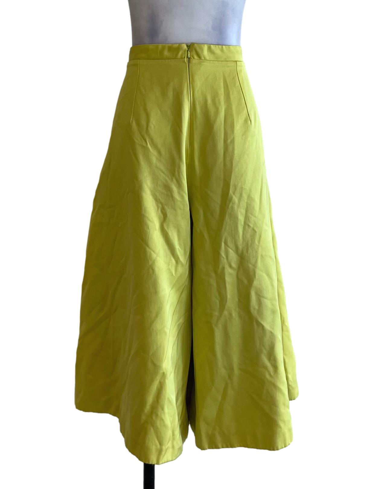 Lemon Yellow High Waisted Culottes