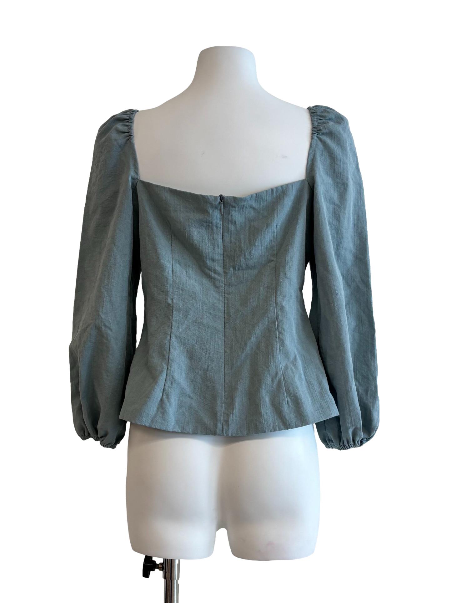 Tiffany Blue Sweetheart Fitted Top