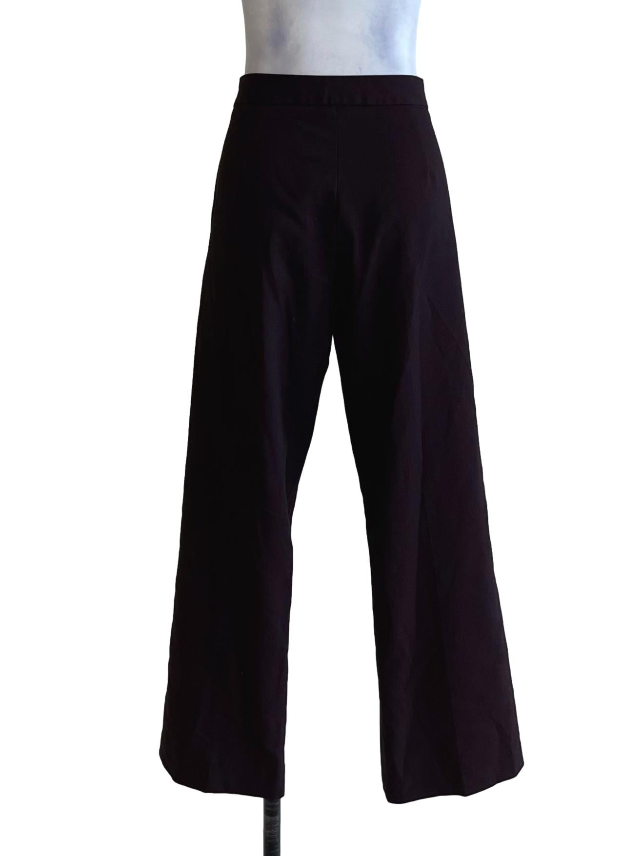 Grape Purple Plain Straight Formal Pants