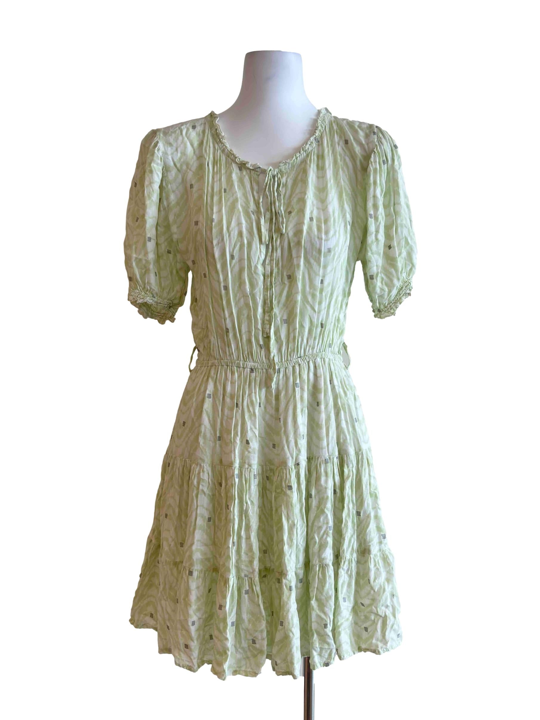 Ayla Mini Dress In Seawave - Green CSN