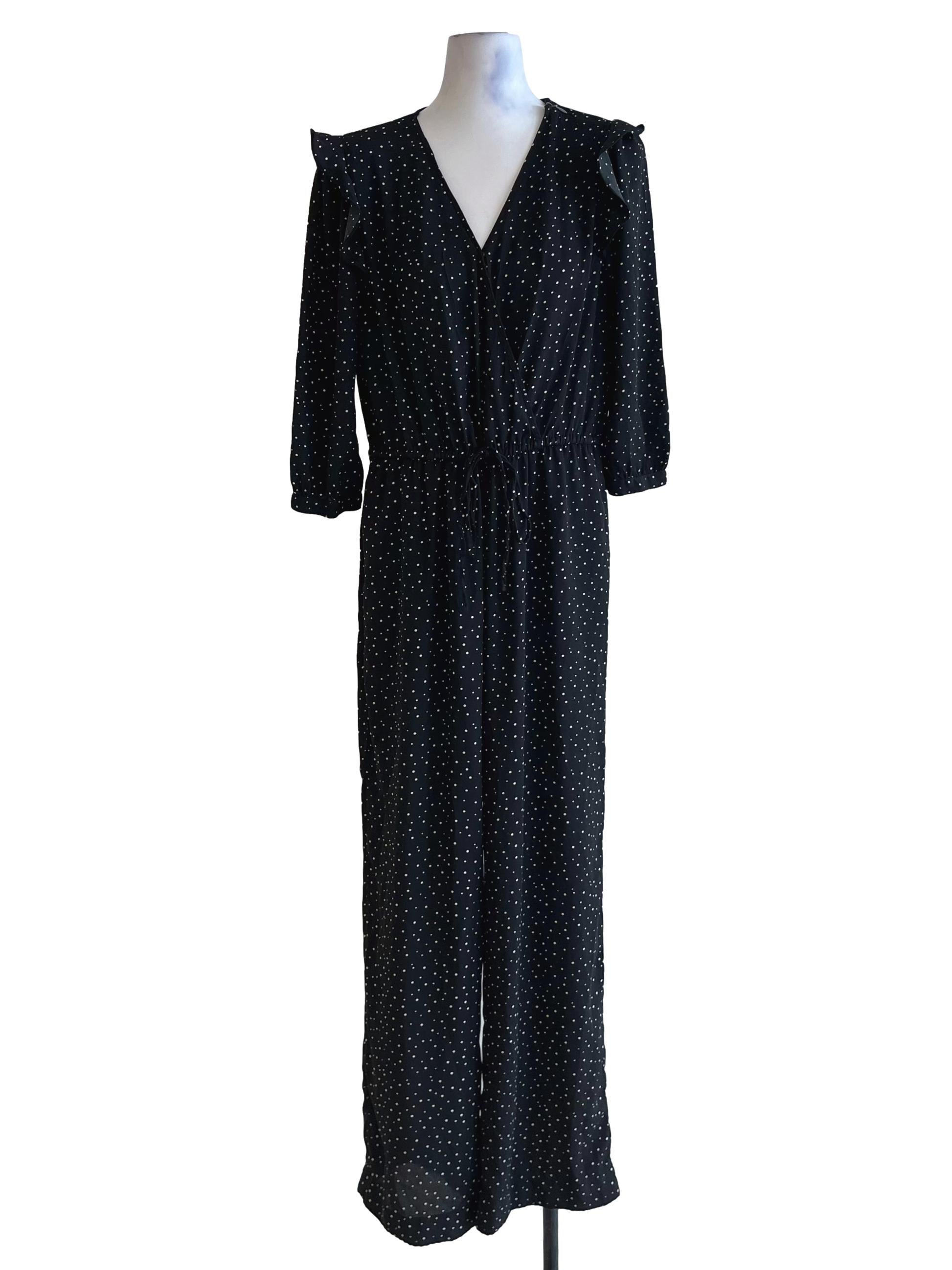 Black Polka Dot Jumpsuit