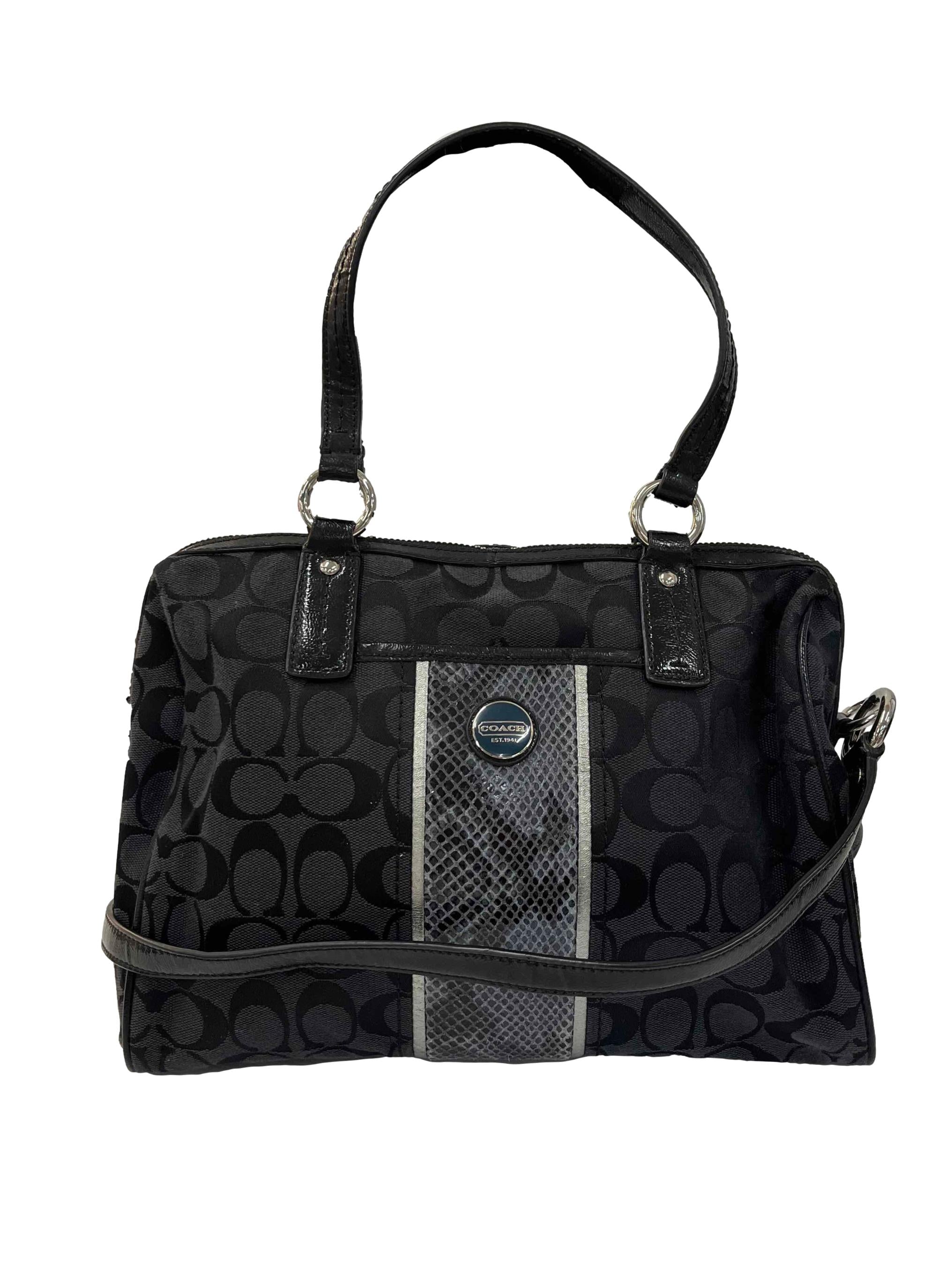 Black Monogram Canvas Crossbody Bag
